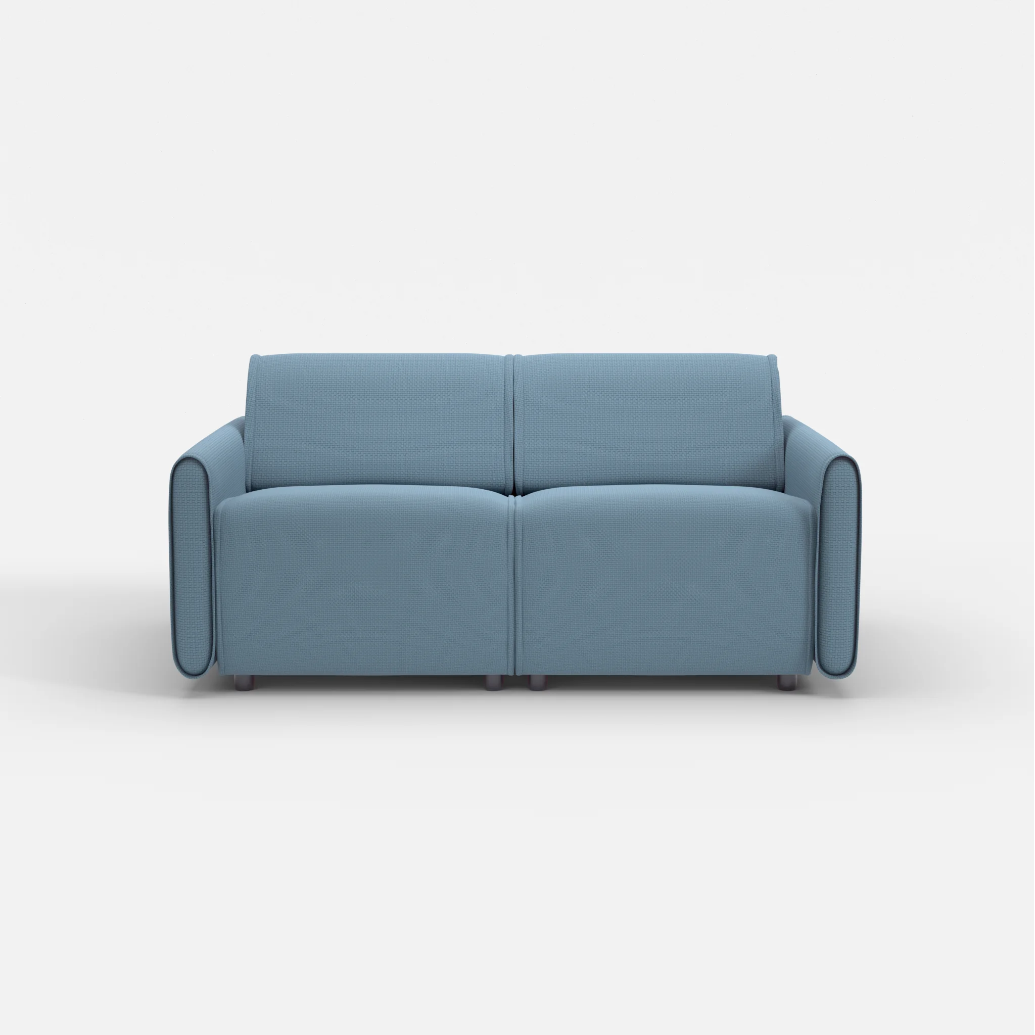 2 Sitzer Sofa Belleform mit schmaler Armlehne 1 nabucco6043 in Blau von vorne