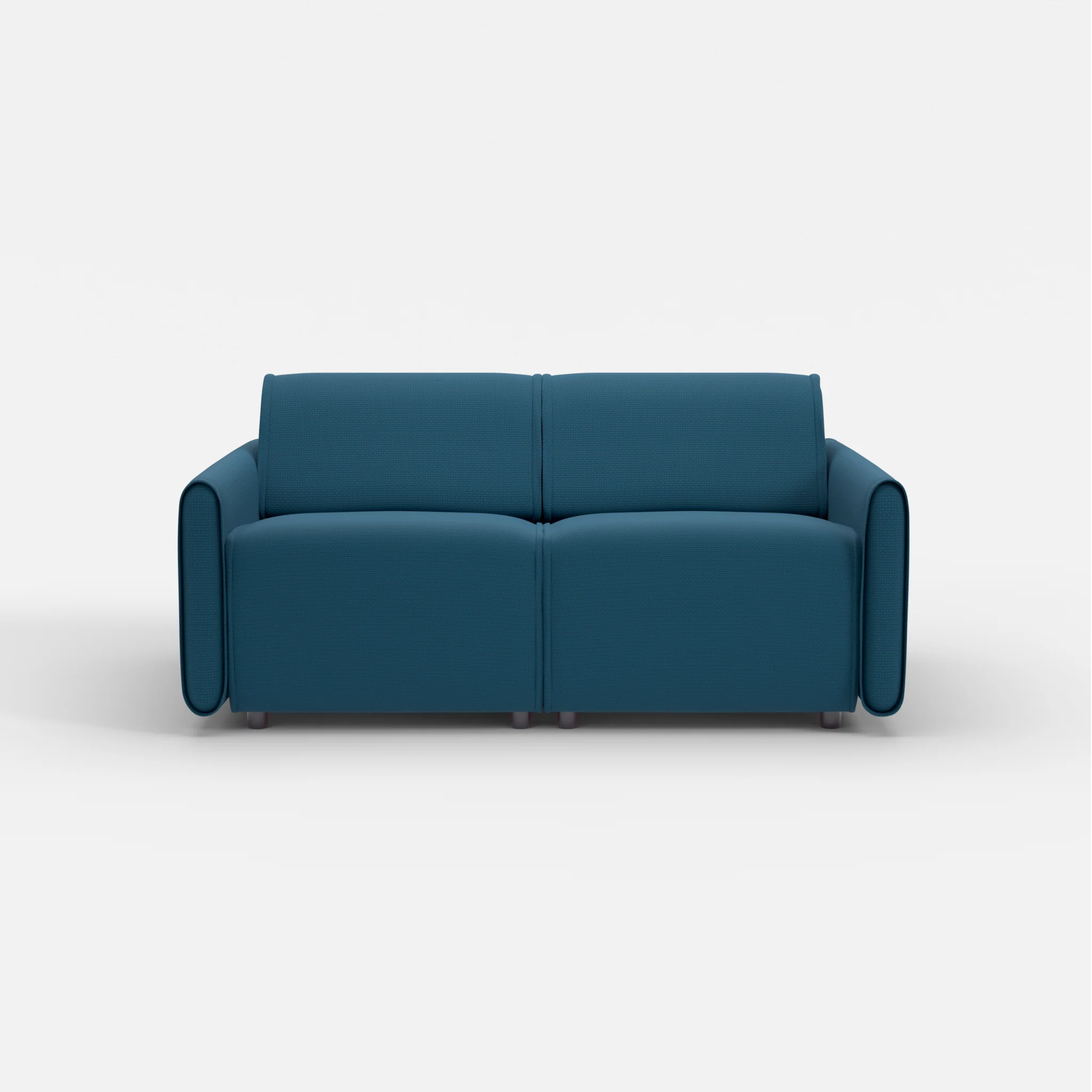 2 Sitzer Sofa Belleform mit schmaler Armlehne 1 nabucco6075 in Blau von vorne