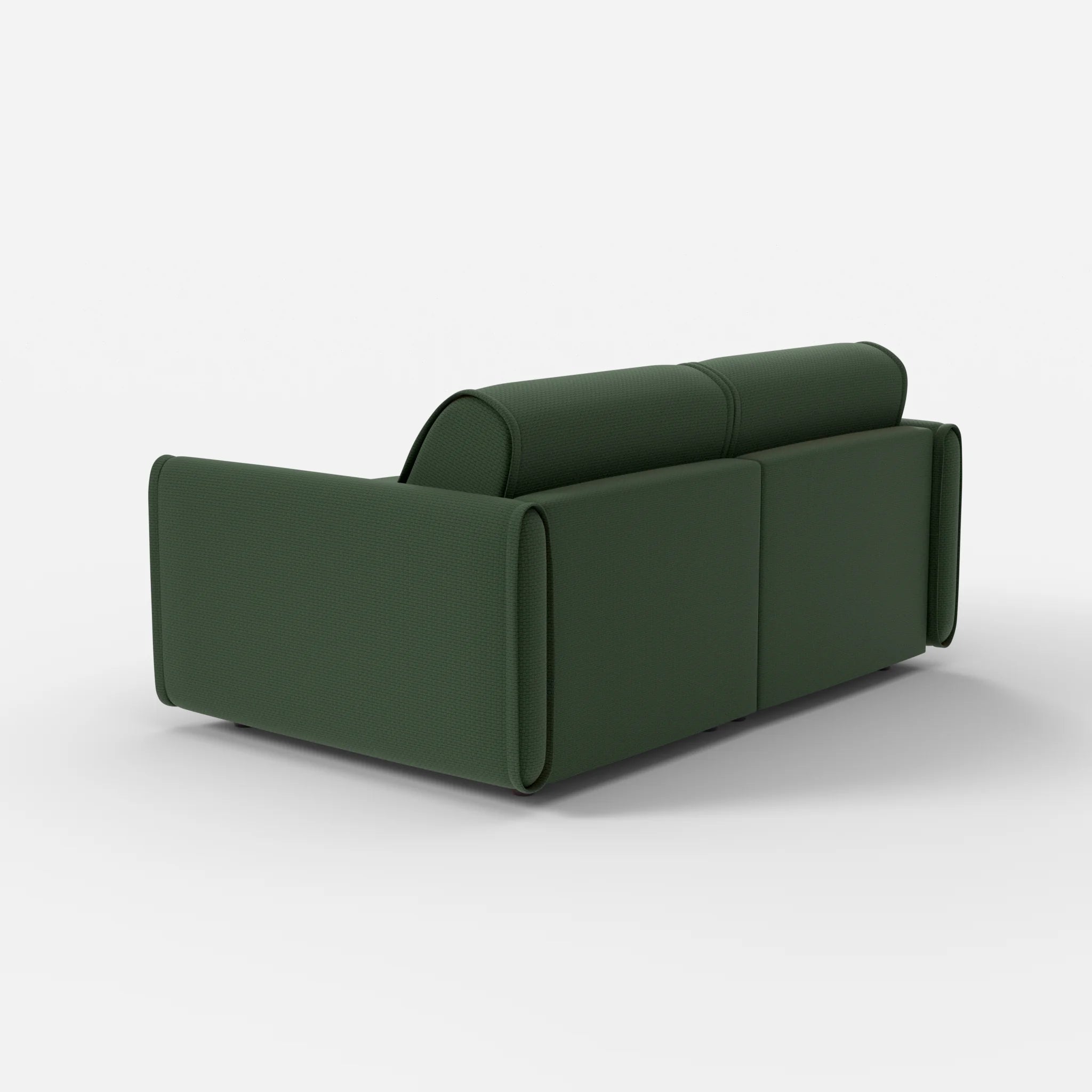 2 Sitzer Sofa Belleform mit schmaler Armlehne 1 nabucco7029 in Dunkelgrün von hinten