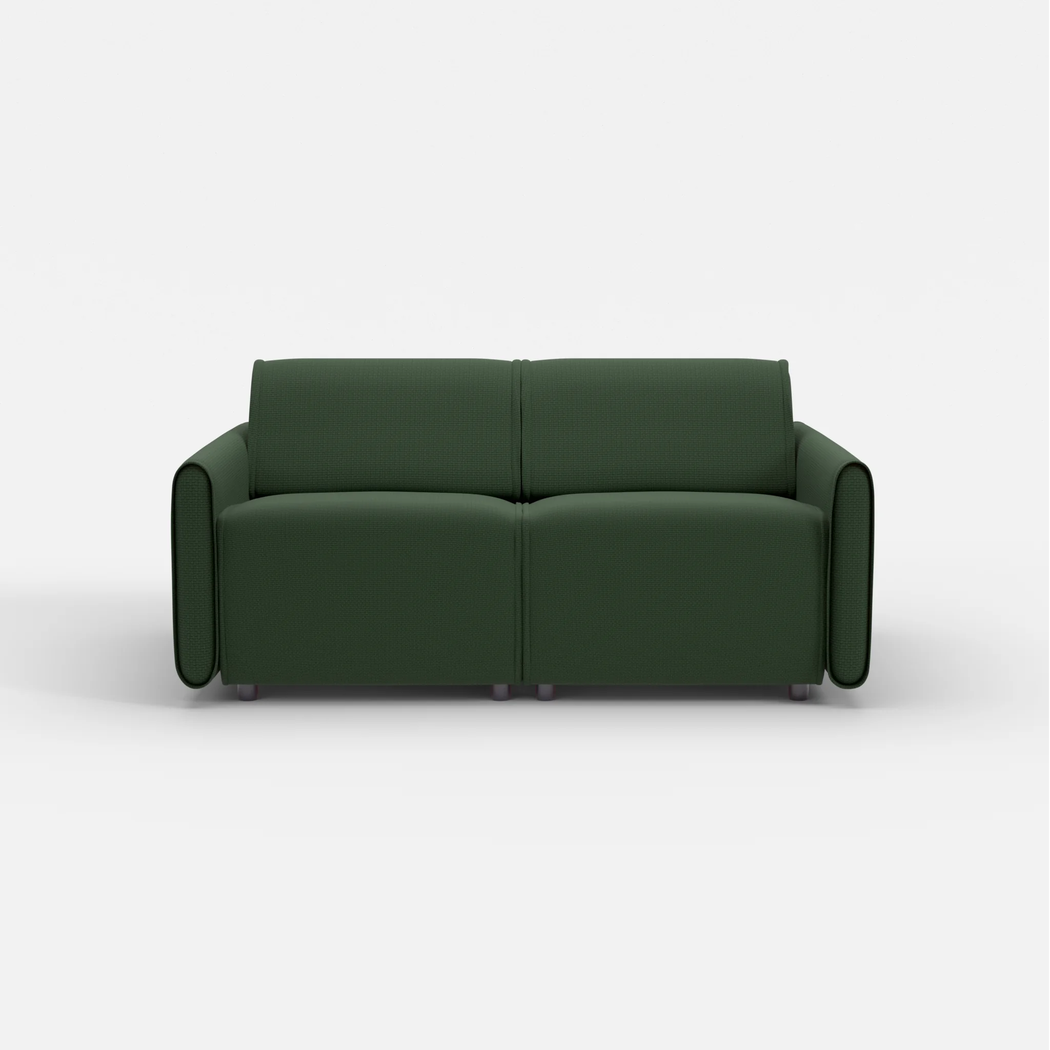 2 Sitzer Sofa Belleform mit schmaler Armlehne 1 nabucco7029 in Dunkelgrün von vorne
