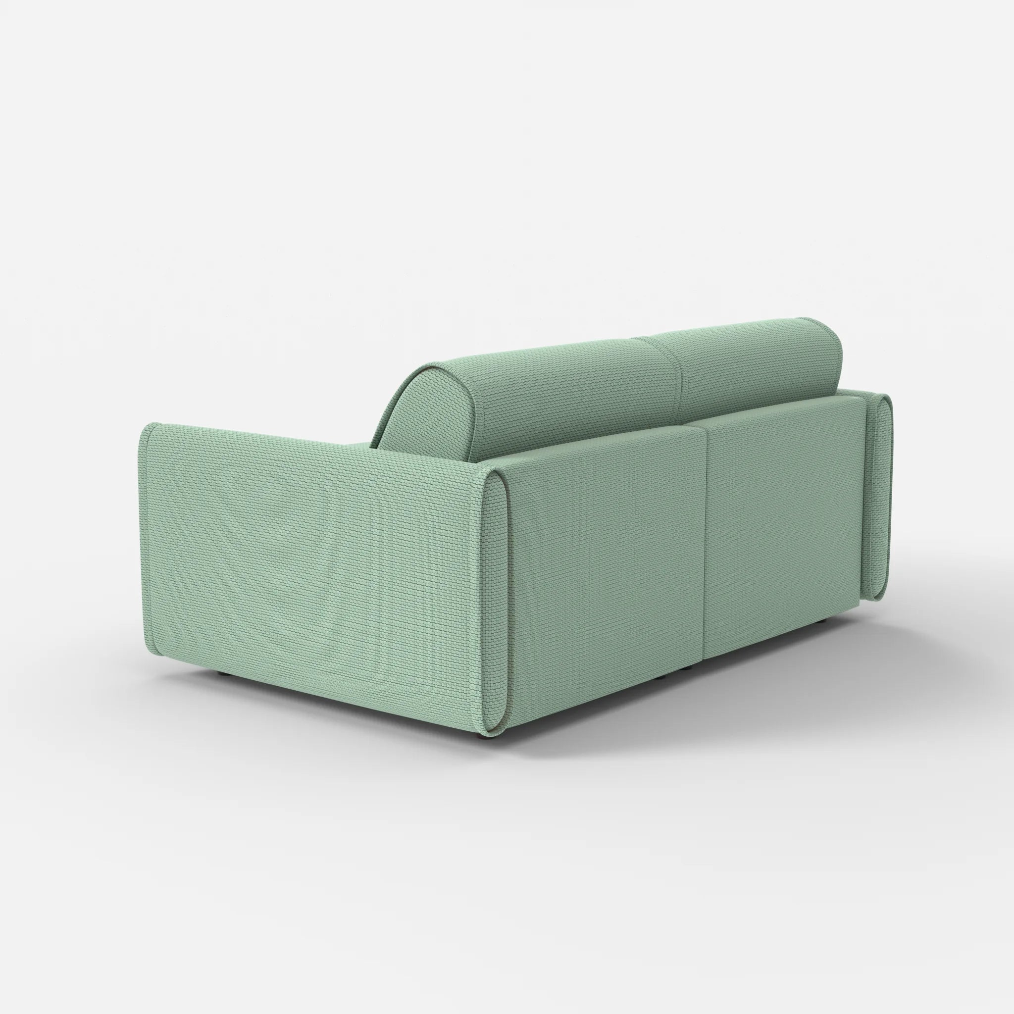 2 Sitzer Sofa Belleform mit schmaler Armlehne 1 nabucco7030 in Türkis von hinten