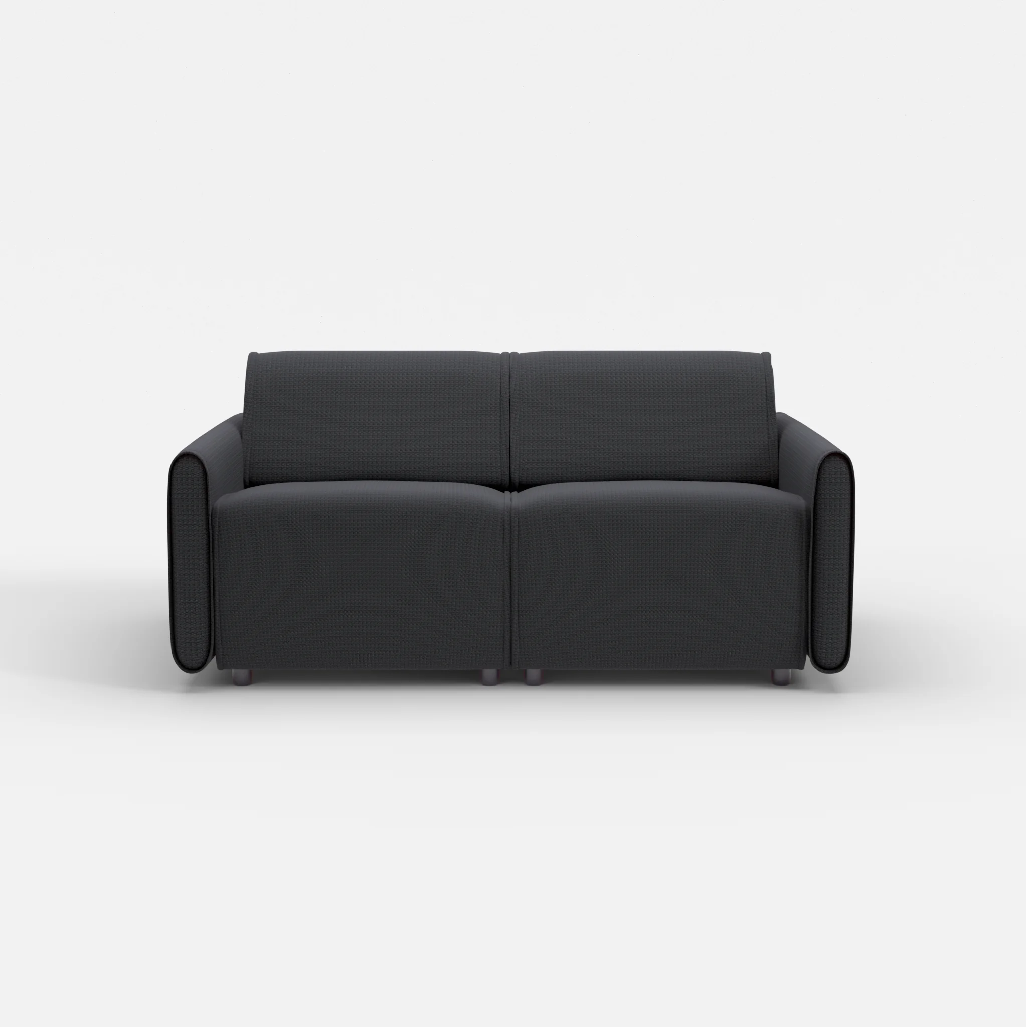 2 Sitzer Sofa Belleform mit schmaler Armlehne 1 nabucco8019 in Anthrazit von vorne