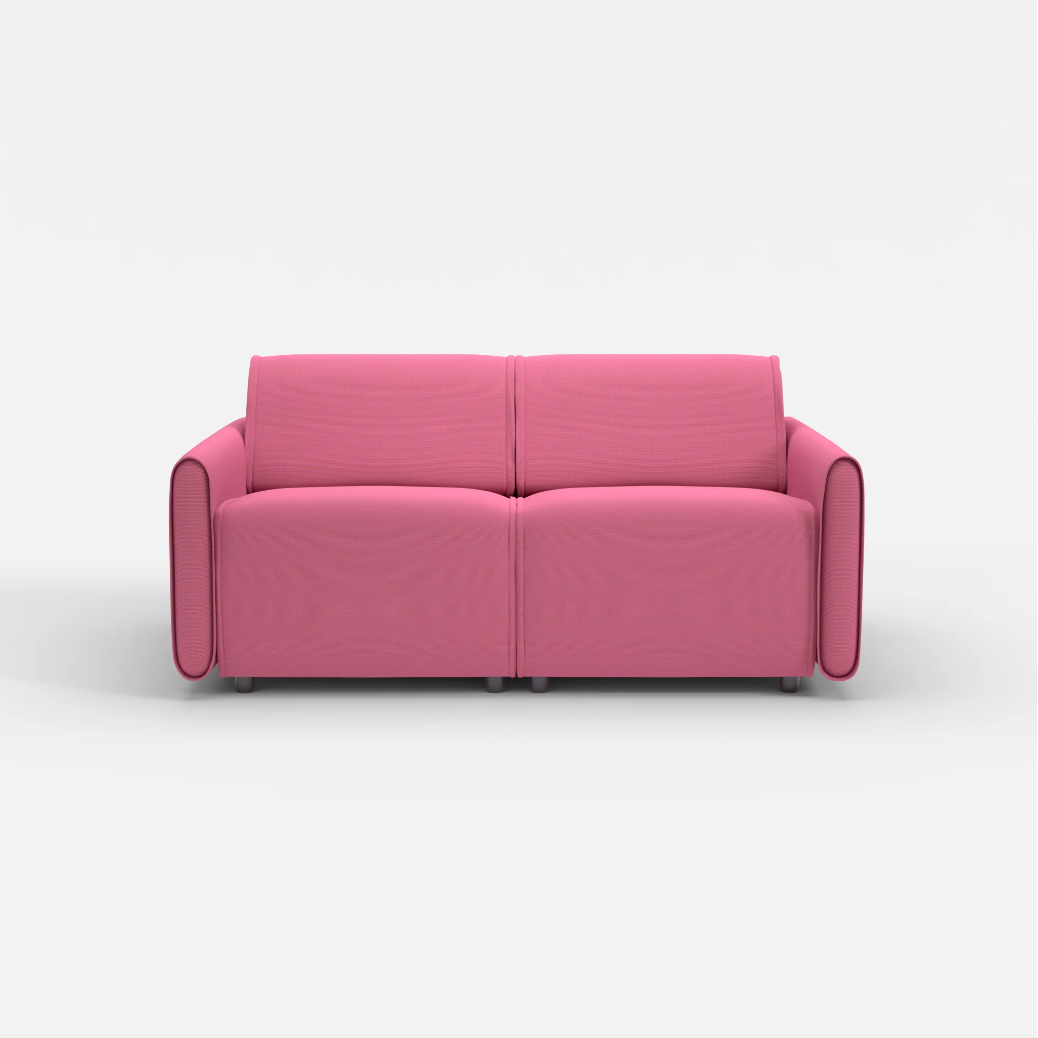 2 Sitzer Sofa Belleform mit schmaler Armlehne 1 novumlitchi in Violett von vorne