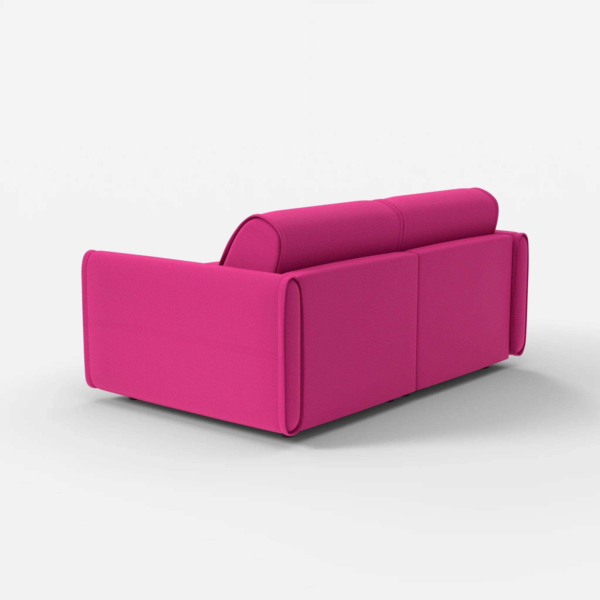 2 Sitzer Sofa Belleform mit schmaler Armlehne 1 novummagenta in Magenta von hinten