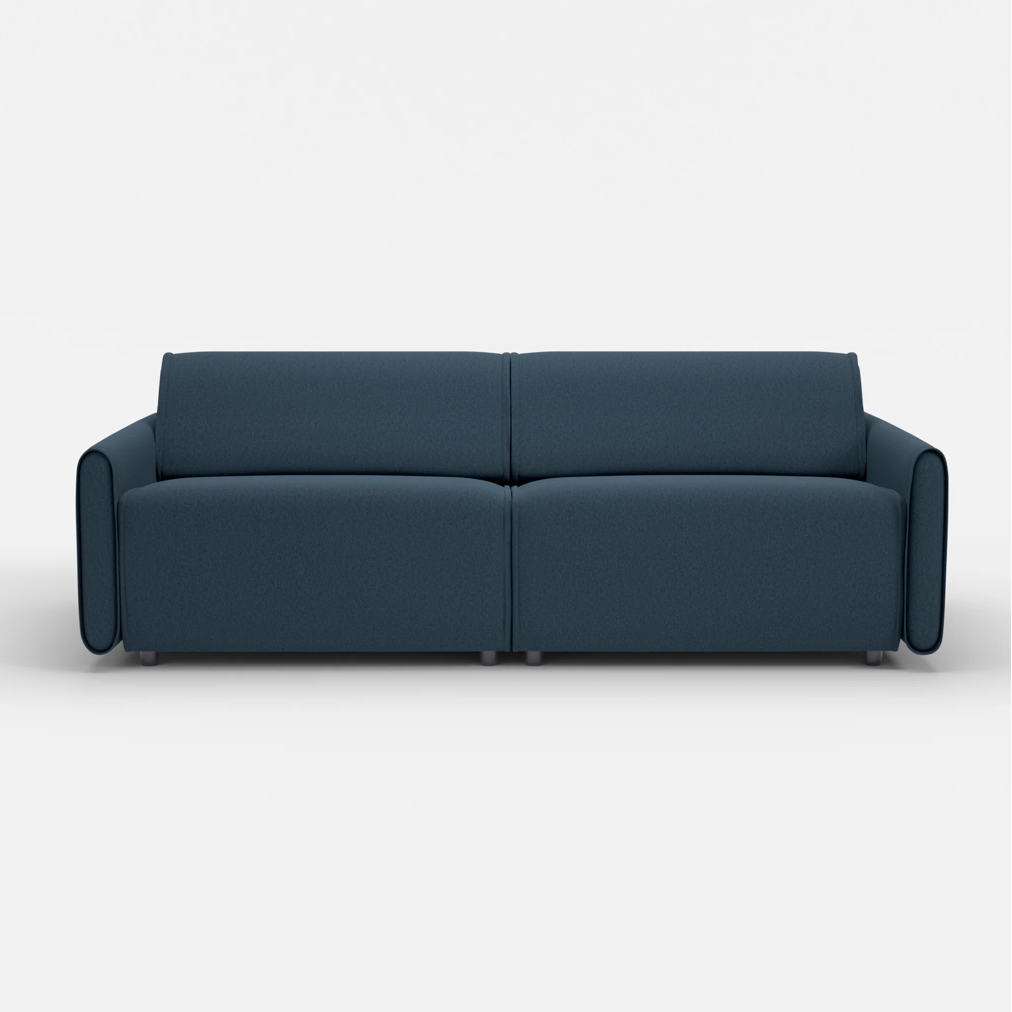 2 Sitzer Sofa Belleform mit schmaler Armlehne 3 dama0014 in Dunkelblau von vorne