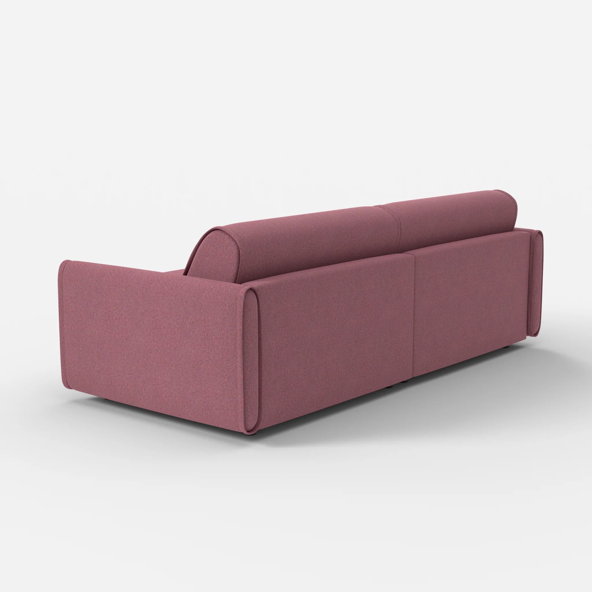 2 Sitzer Sofa Belleform mit schmaler Armlehne 3 dama0041 in Violett von hinten
