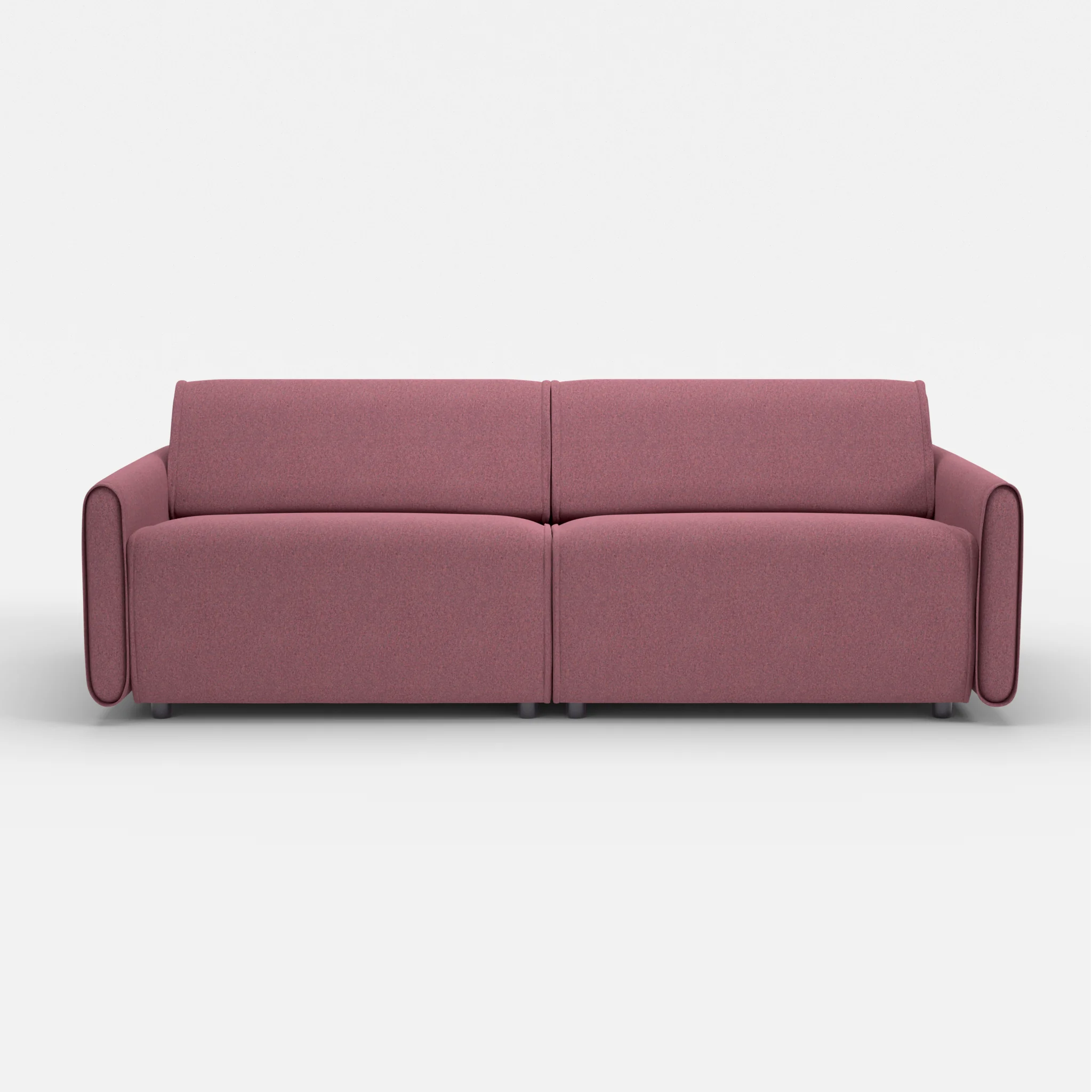 2 Sitzer Sofa Belleform mit schmaler Armlehne 3 dama0041 in Violett von vorne
