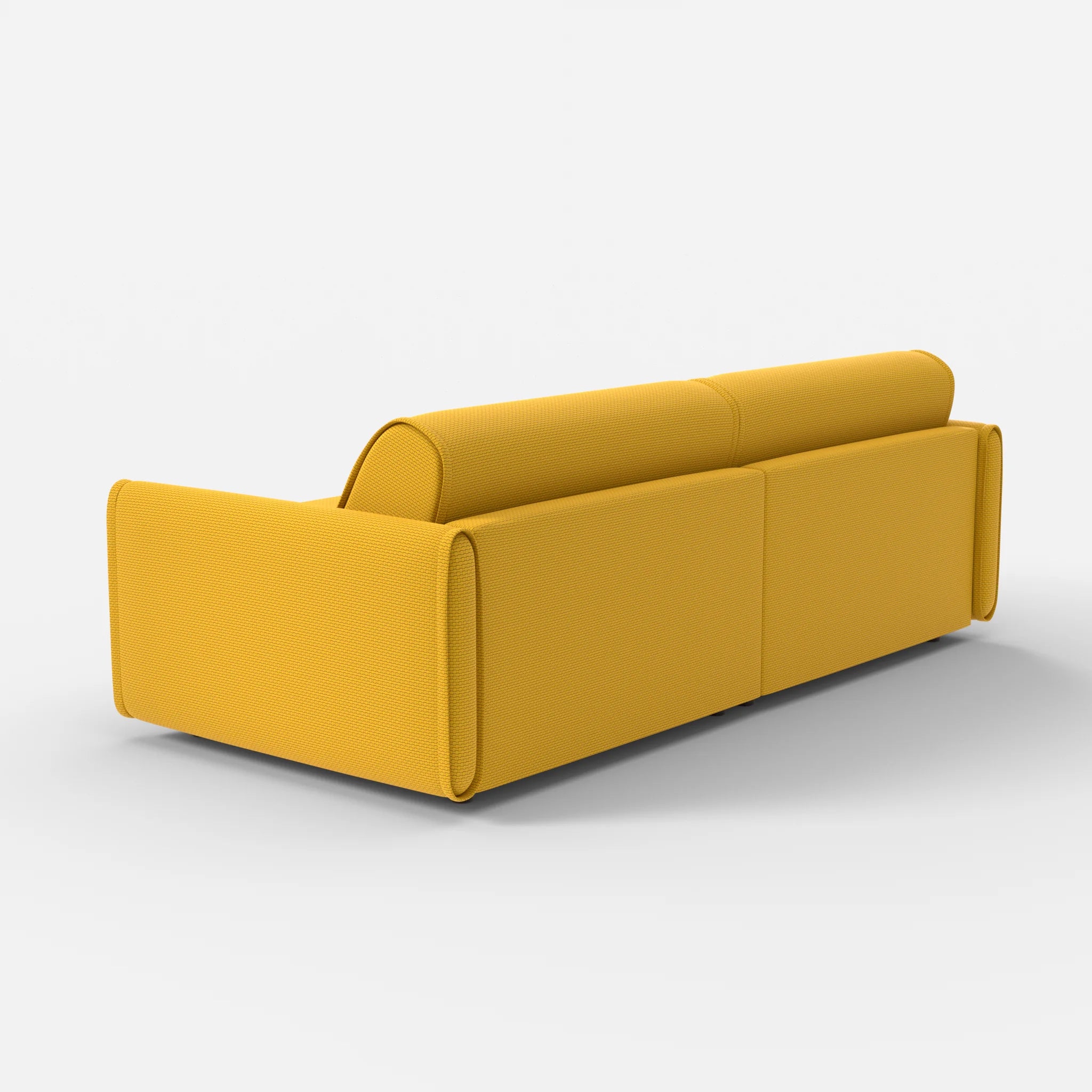 2 Sitzer Sofa Belleform mit schmaler Armlehne 3 nabucco3019 in Curry von hinten