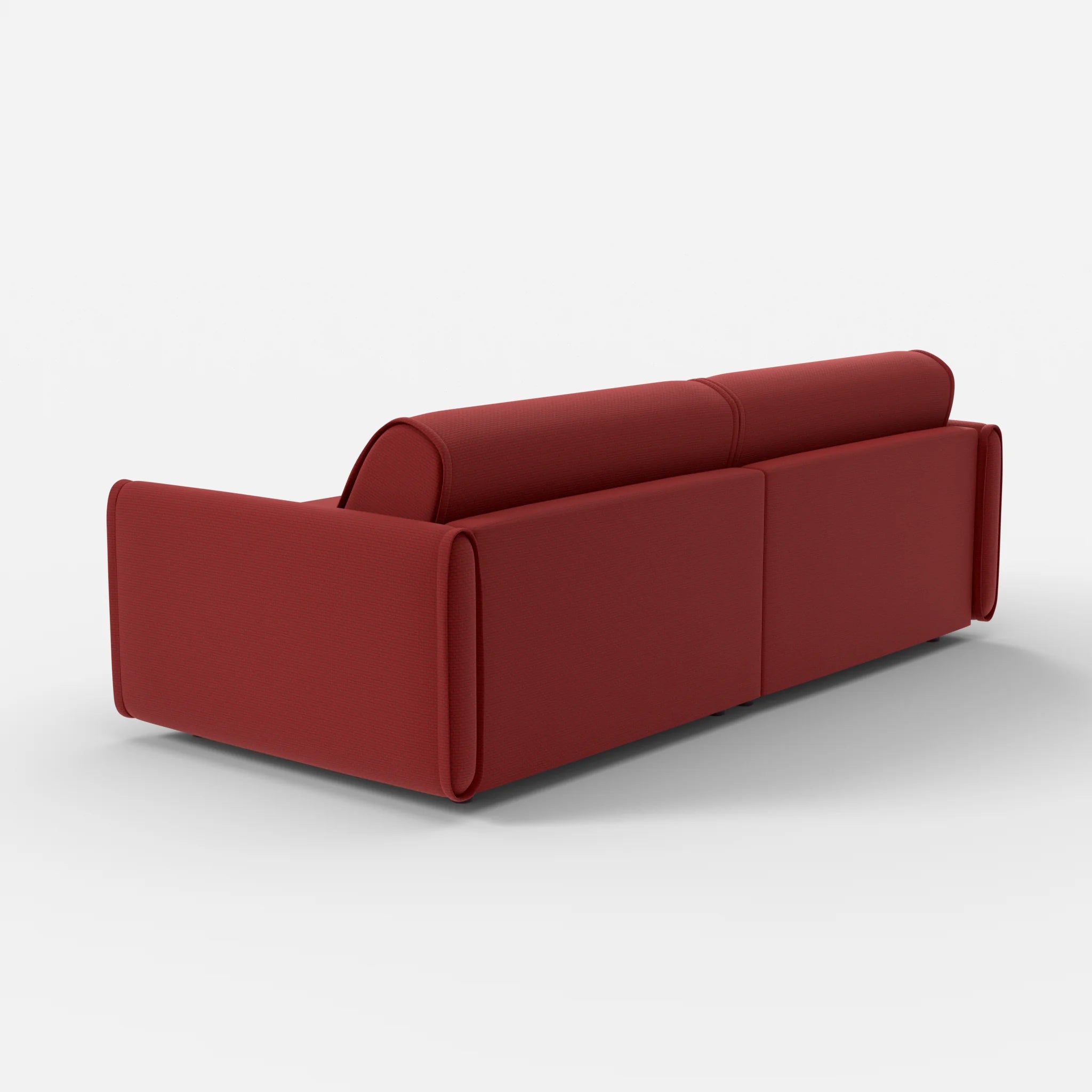 2 Sitzer Sofa Belleform mit schmaler Armlehne 3 nabucco4021 in Rot von hinten