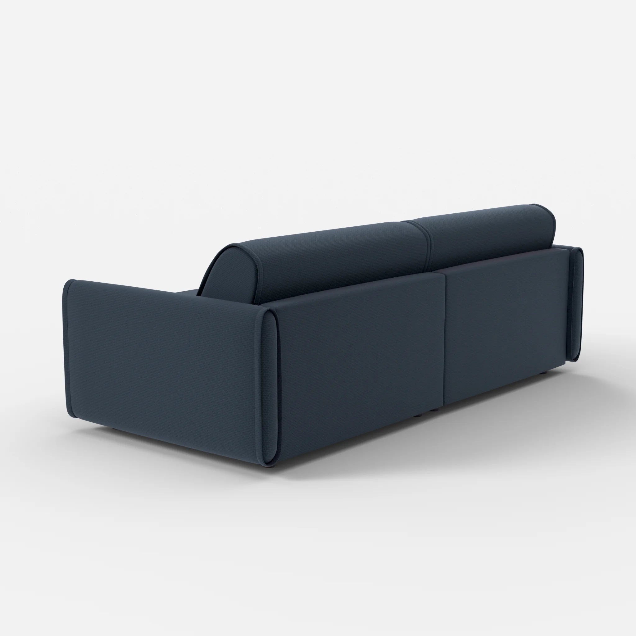 2 Sitzer Sofa Belleform mit schmaler Armlehne 3 nabucco6098 in Dunkelblau von hinten