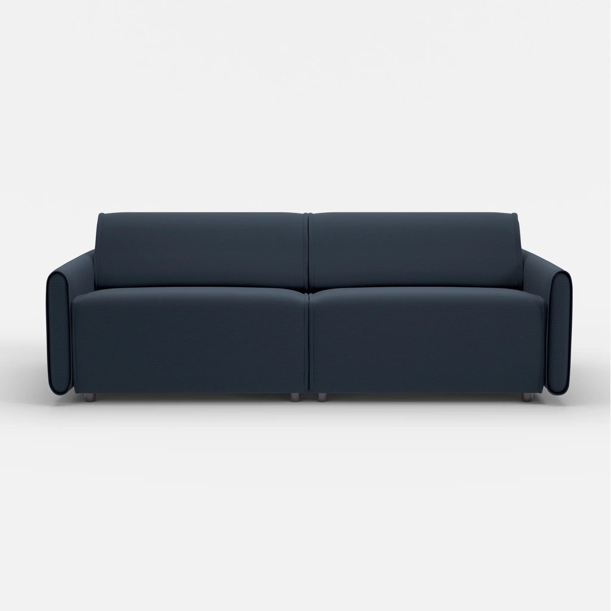 2 Sitzer Sofa Belleform mit schmaler Armlehne 3 nabucco6098 in Dunkelblau von vorne