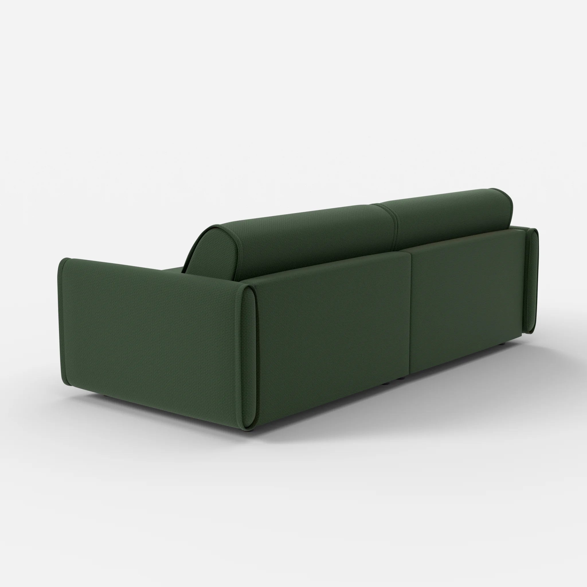 2 Sitzer Sofa Belleform mit schmaler Armlehne 3 nabucco7029 in Dunkelgrün von hinten