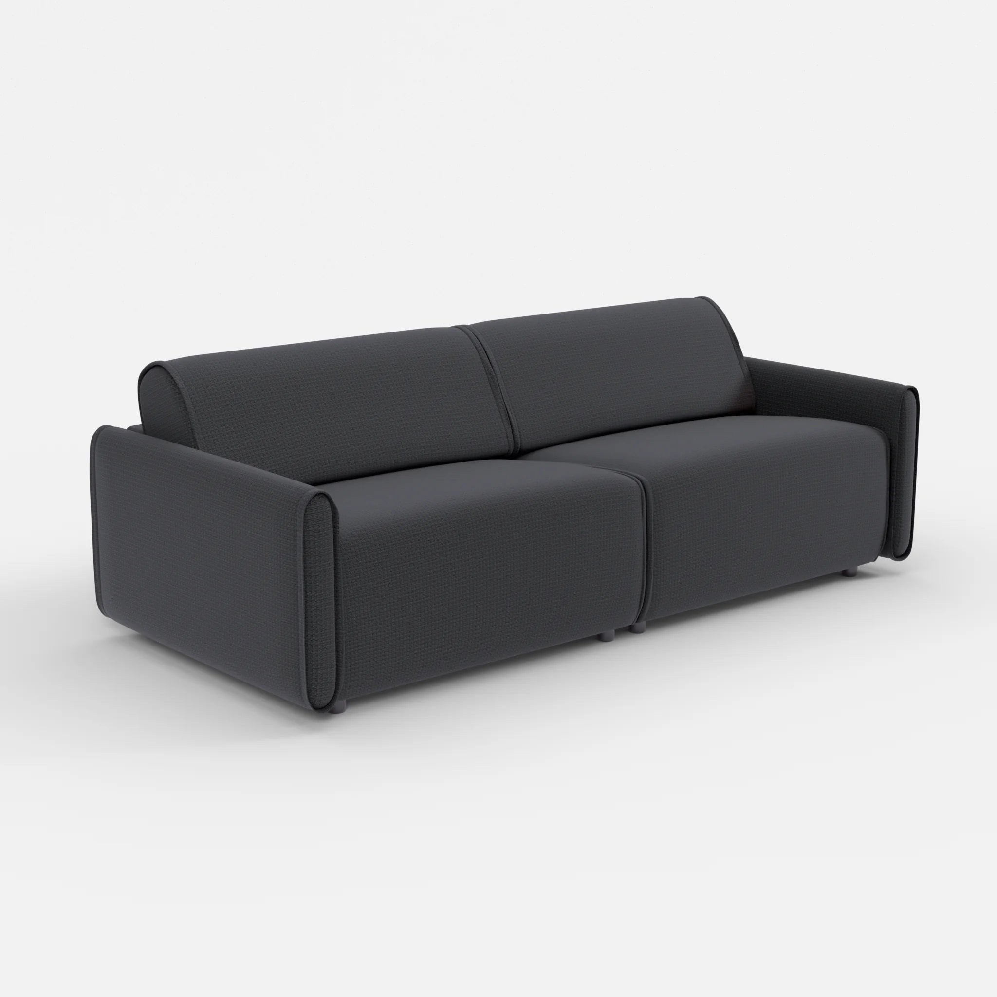 2 Sitzer Sofa Belleform mit schmaler Armlehne 3 nabucco8019 in Anthrazit von der Seite