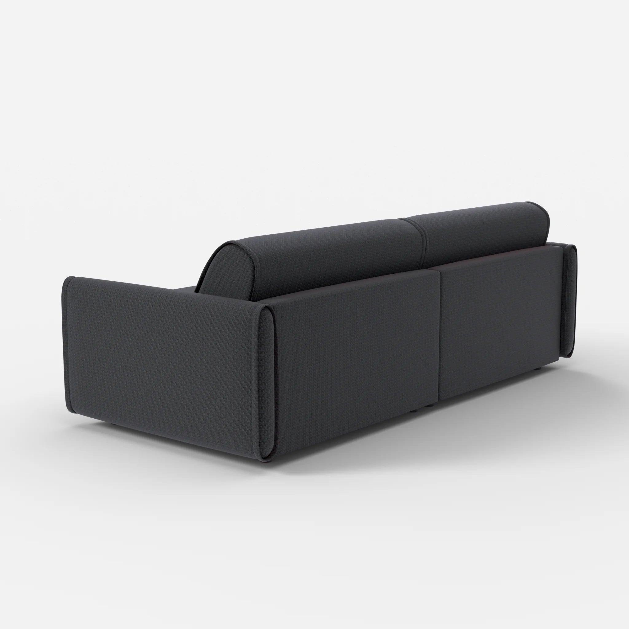 2 Sitzer Sofa Belleform mit schmaler Armlehne 3 nabucco8019 in Anthrazit von hinten