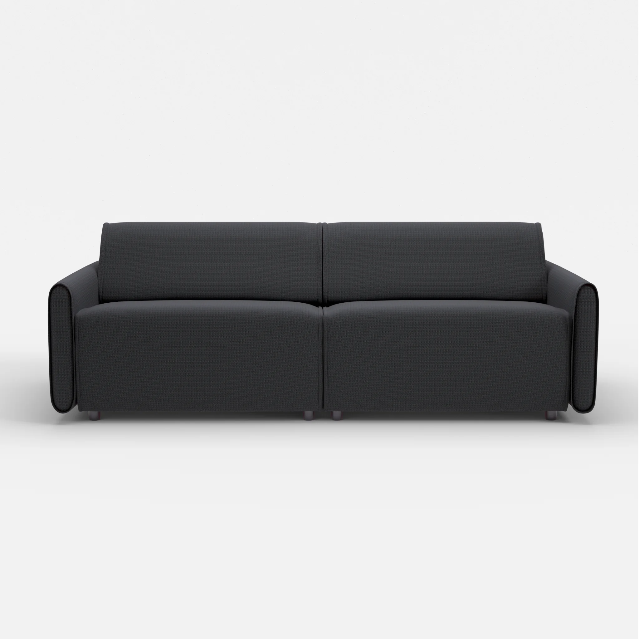 2 Sitzer Sofa Belleform mit schmaler Armlehne 3 nabucco8019 in Anthrazit von vorne