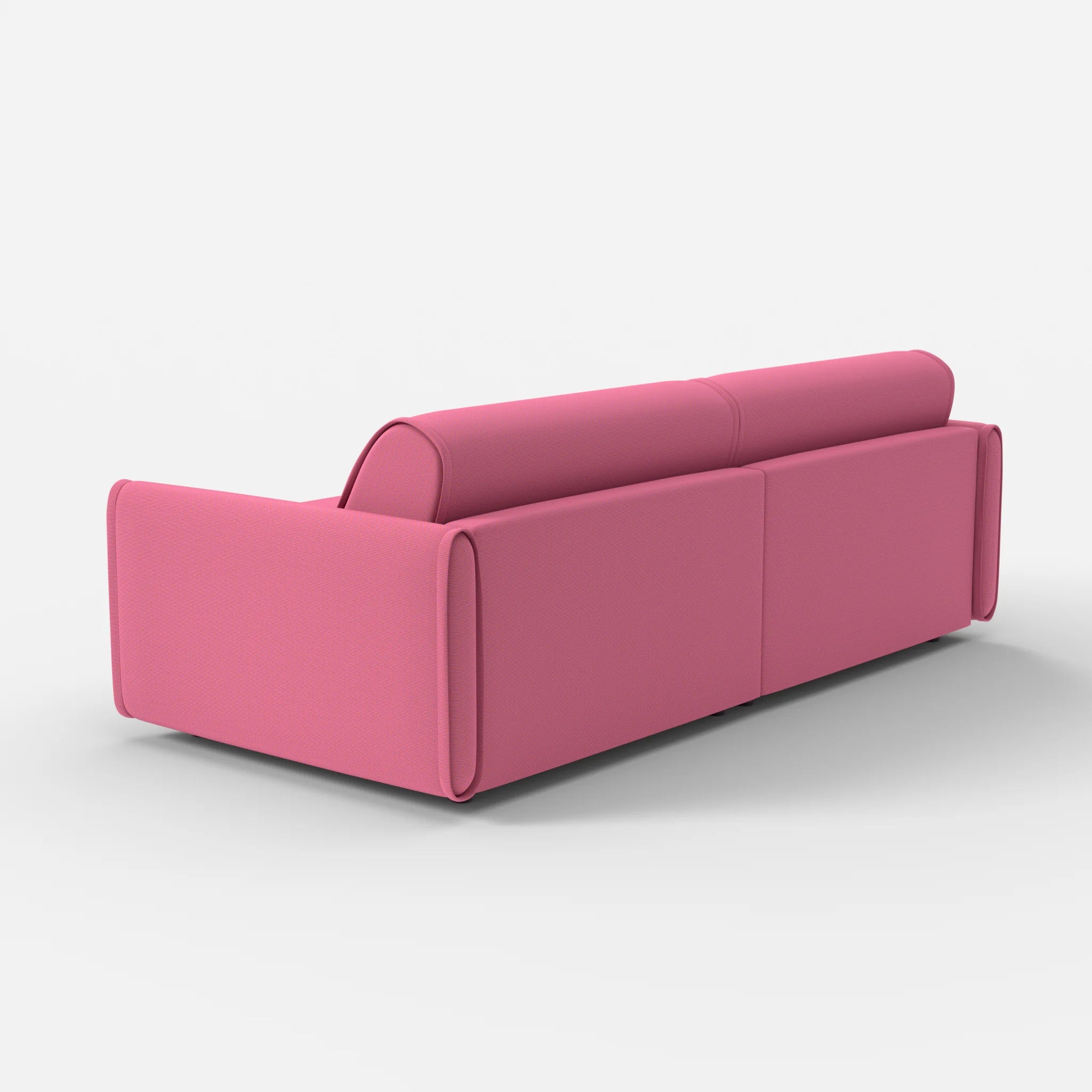 2 Sitzer Sofa Belleform mit schmaler Armlehne 3 novumlitchi in Violett von hinten