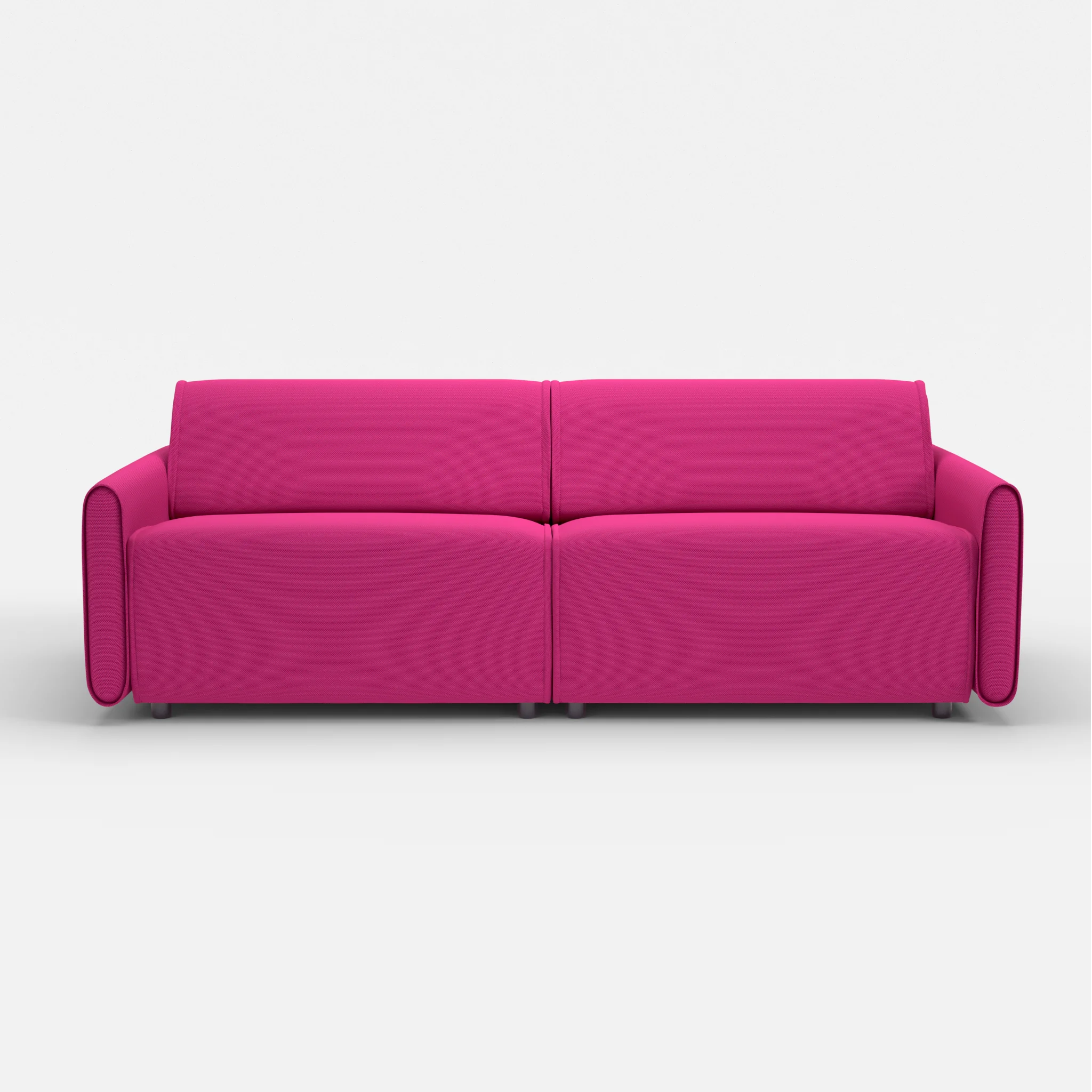 2 Sitzer Sofa Belleform mit schmaler Armlehne 3 novummagenta in Magenta von vorne