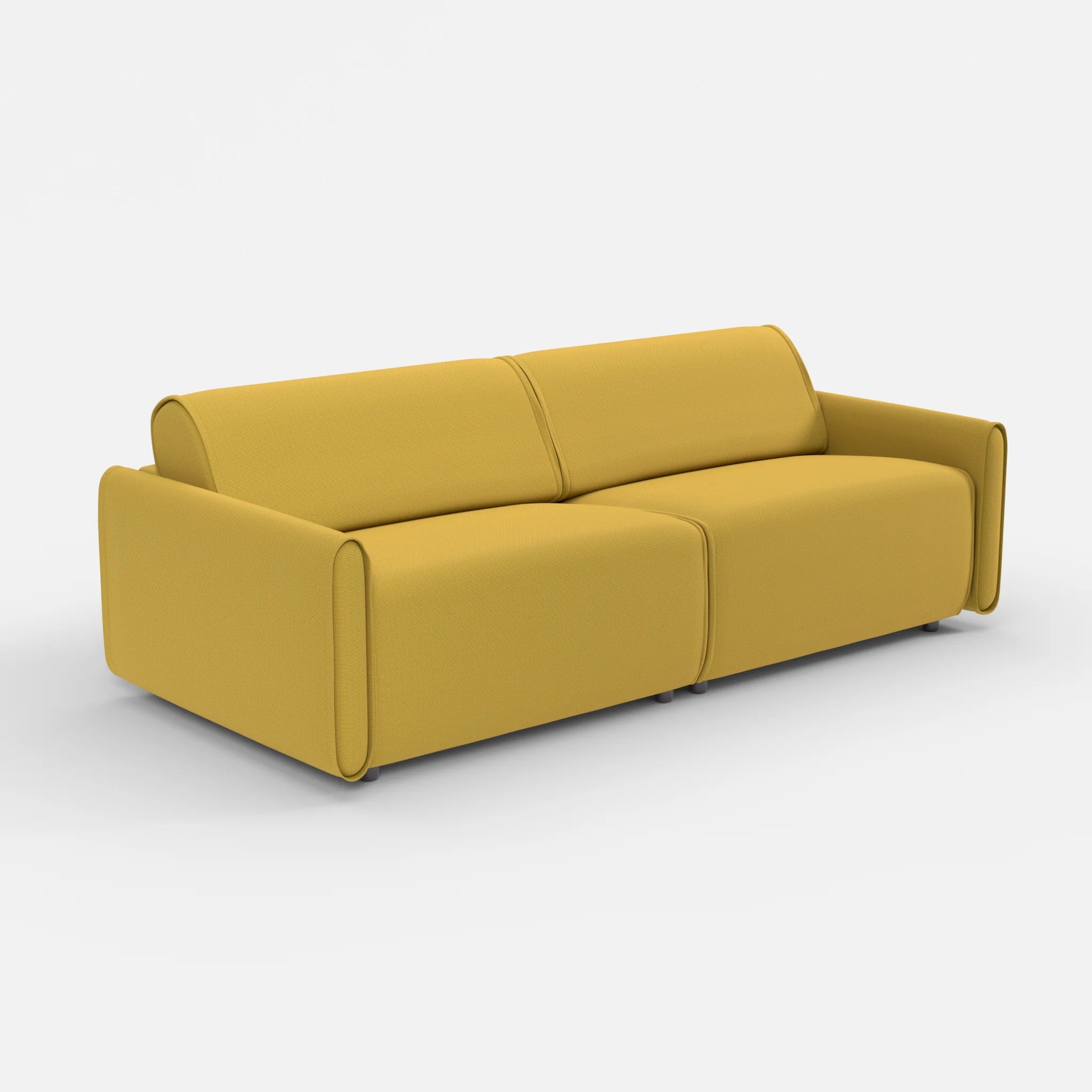 2 Sitzer Sofa Belleform mit schmaler Armlehne 3 novumtivoli in Hellgrün von der Seite