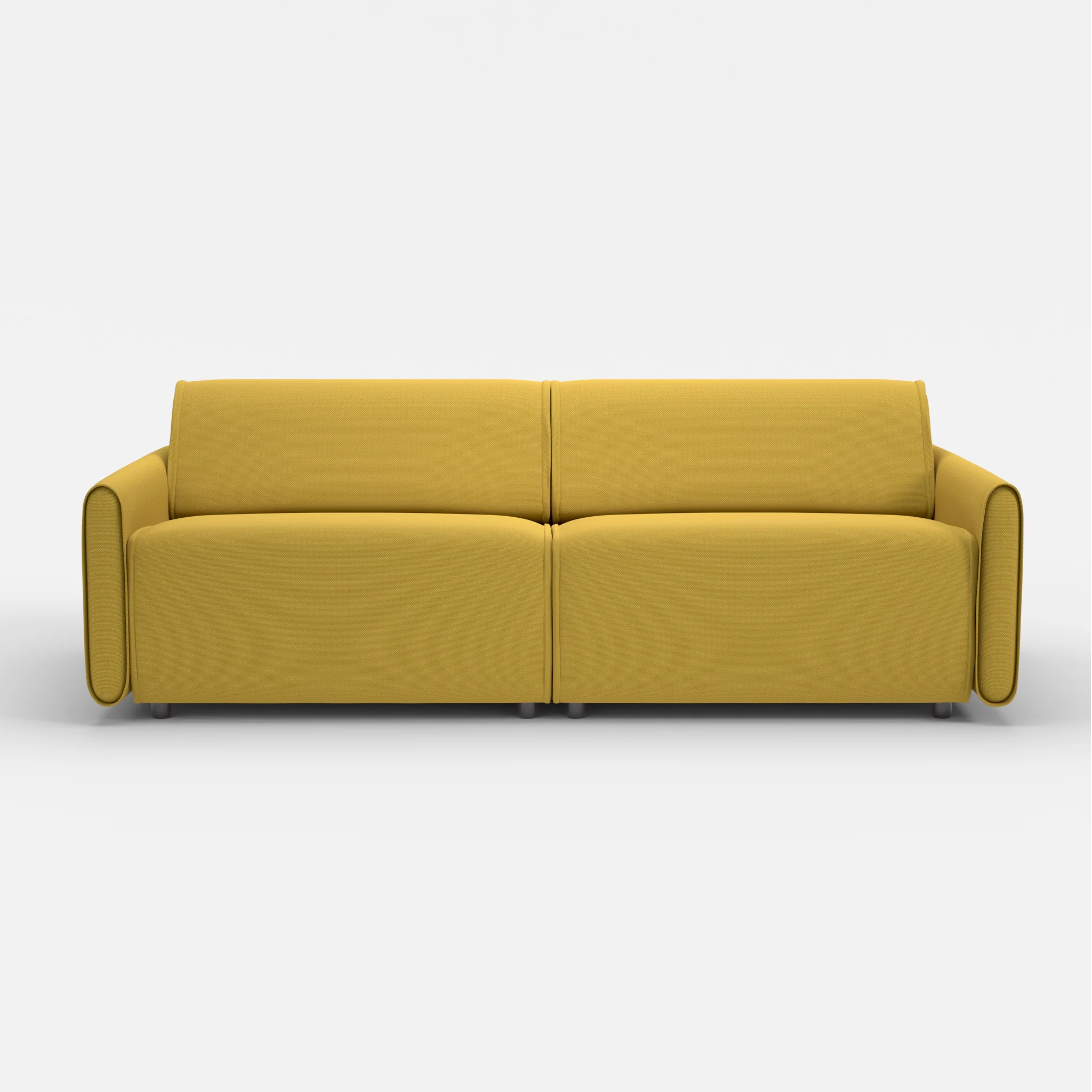 2 Sitzer Sofa Belleform mit schmaler Armlehne 3 novumtivoli in Hellgrün von vorne