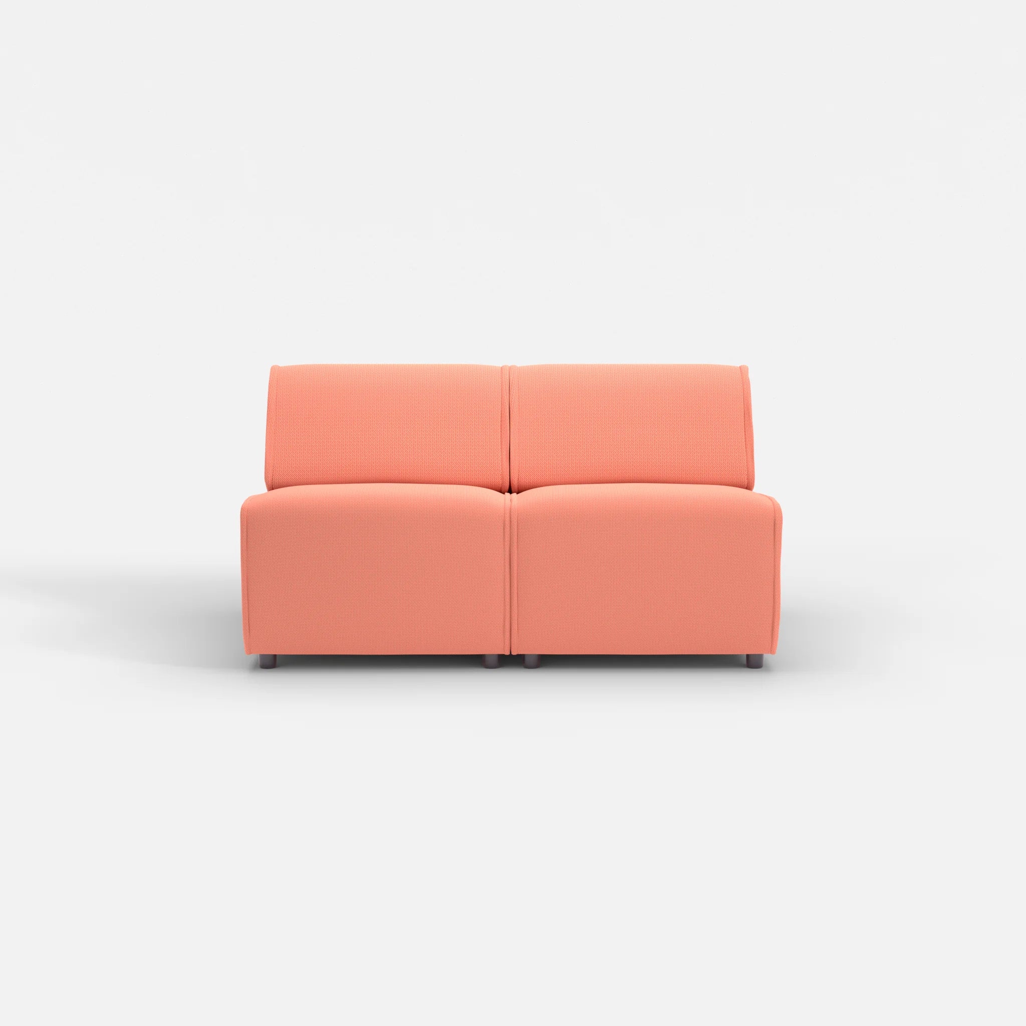 2 Sitzer Sofa Belleform ohne Armlehne 1 credograpefruit in Coral von vorne