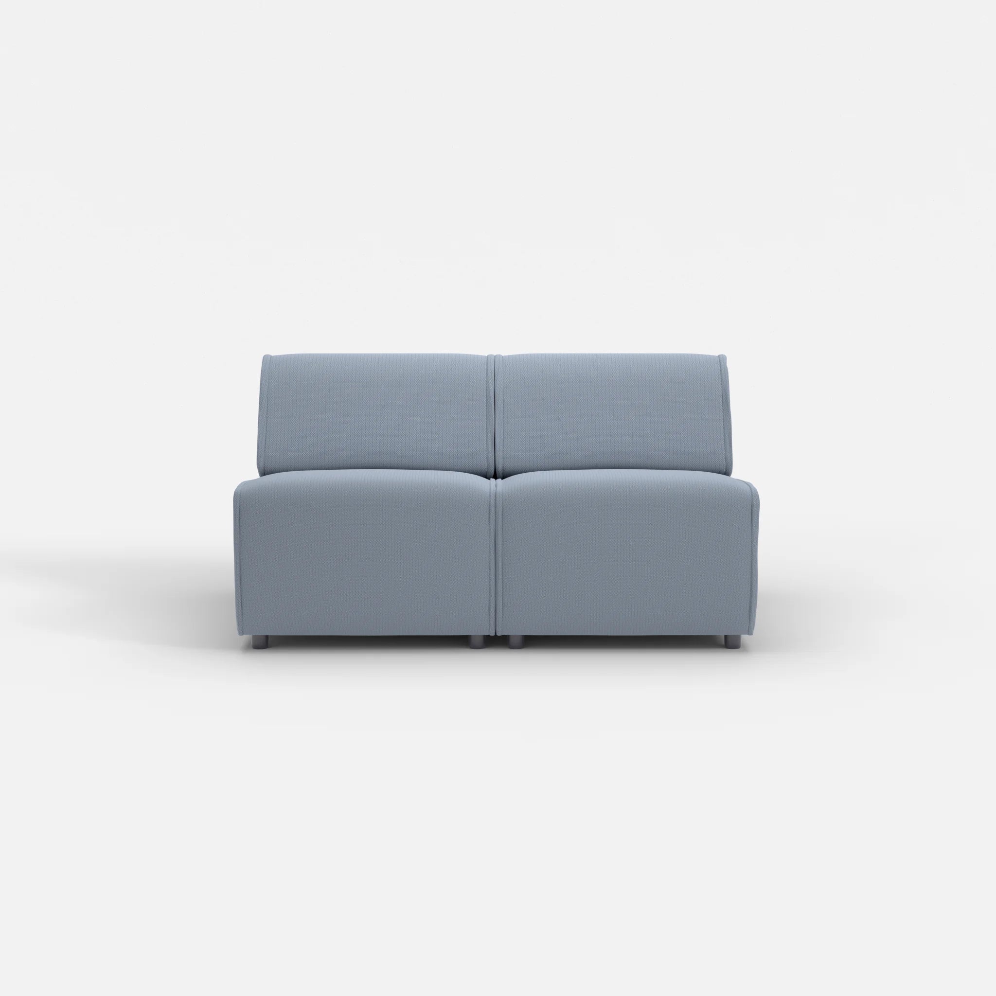 2 Sitzer Sofa Belleform ohne Armlehne 1 credosea in Blau von vorne