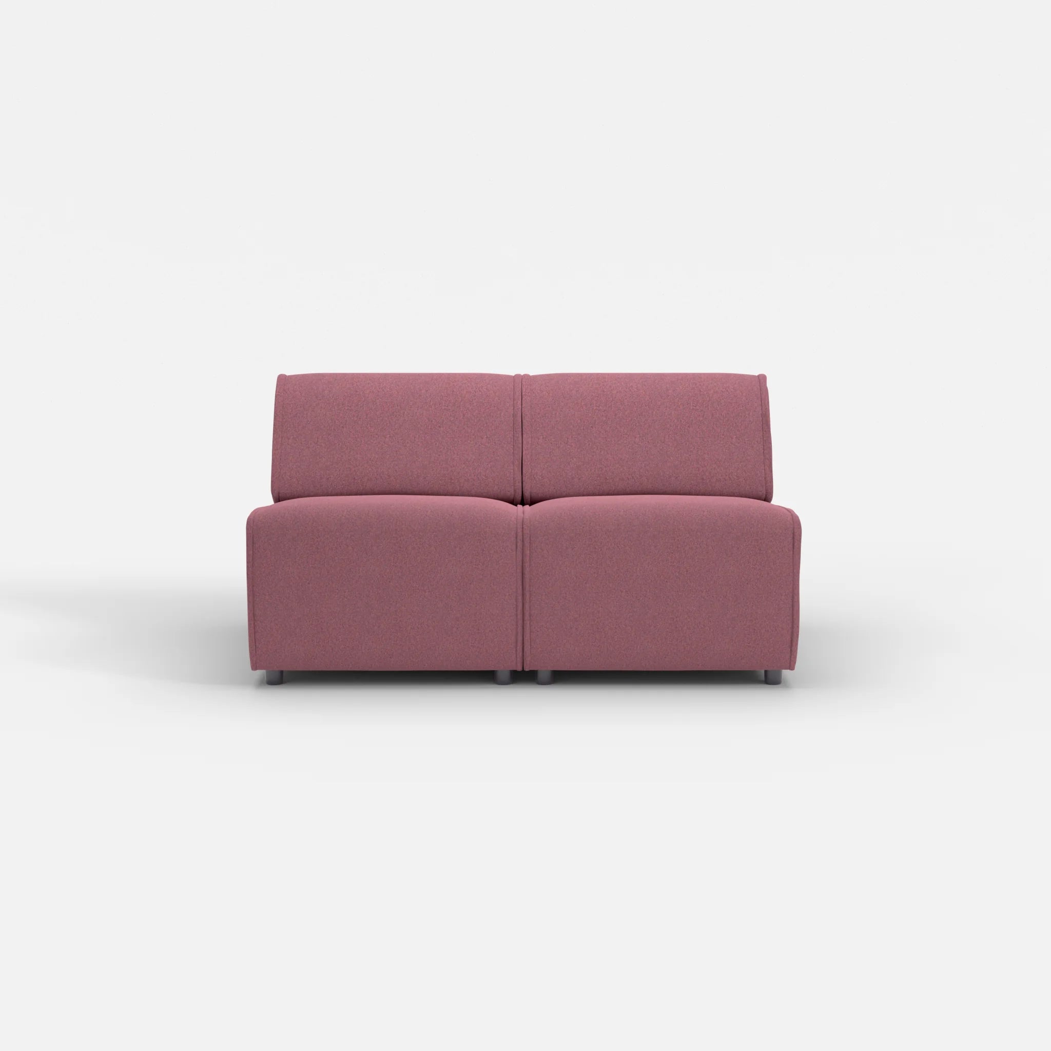 2 Sitzer Sofa Belleform ohne Armlehne 1 dama0041 in Violett von vorne