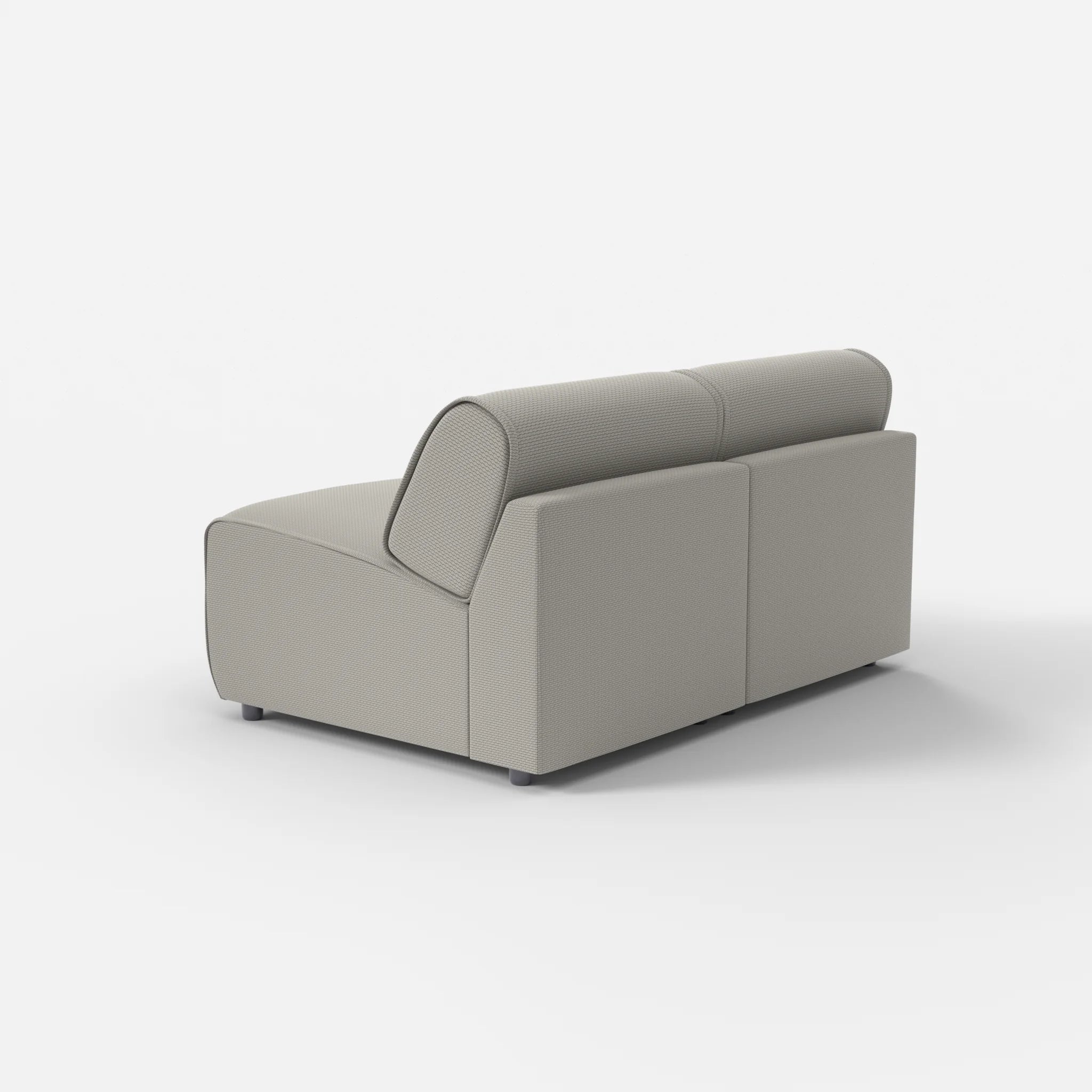 2 Sitzer Sofa Belleform ohne Armlehne 1 nabucco1003 in Hellgrau von hinten