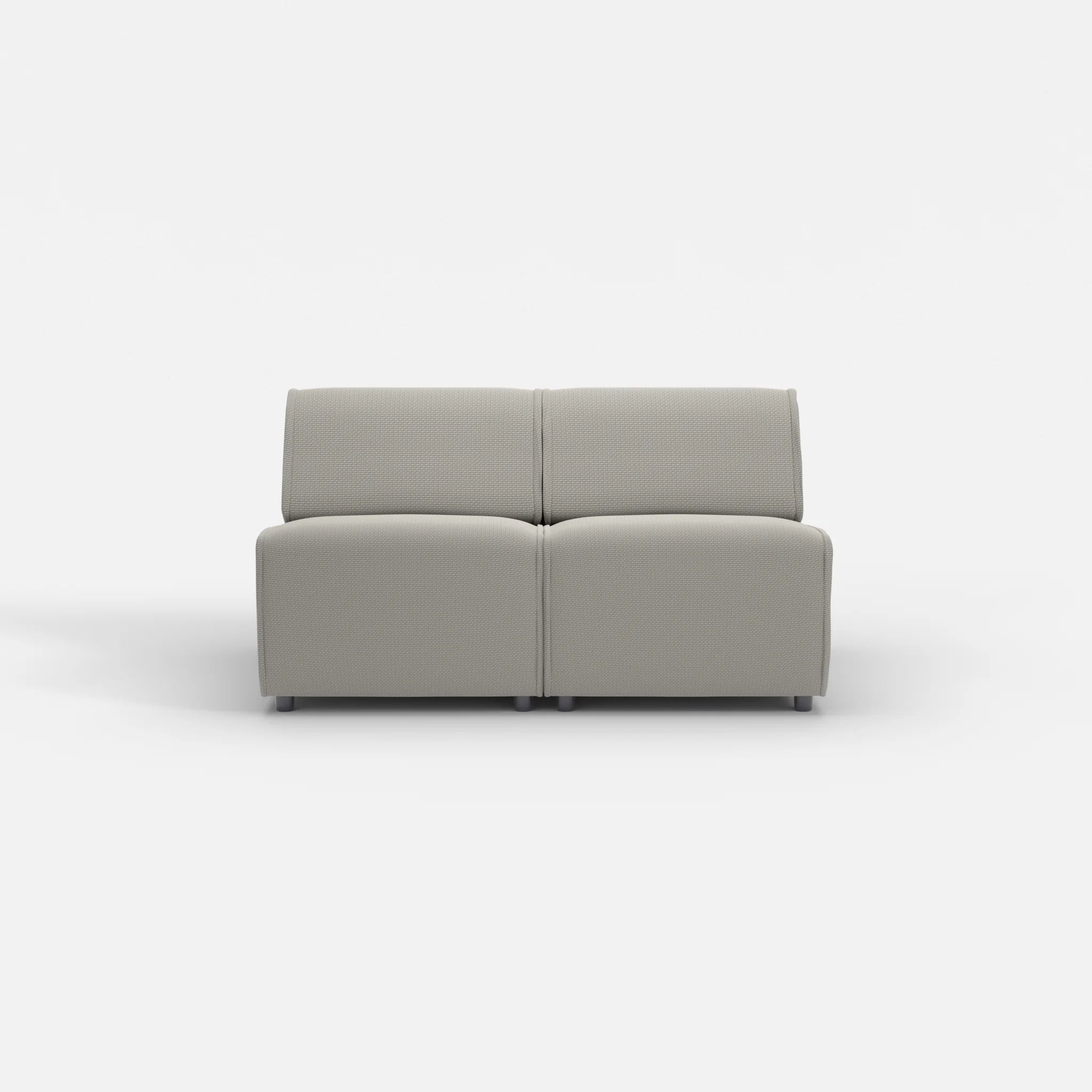 2 Sitzer Sofa Belleform ohne Armlehne 1 nabucco1003 in Hellgrau von vorne