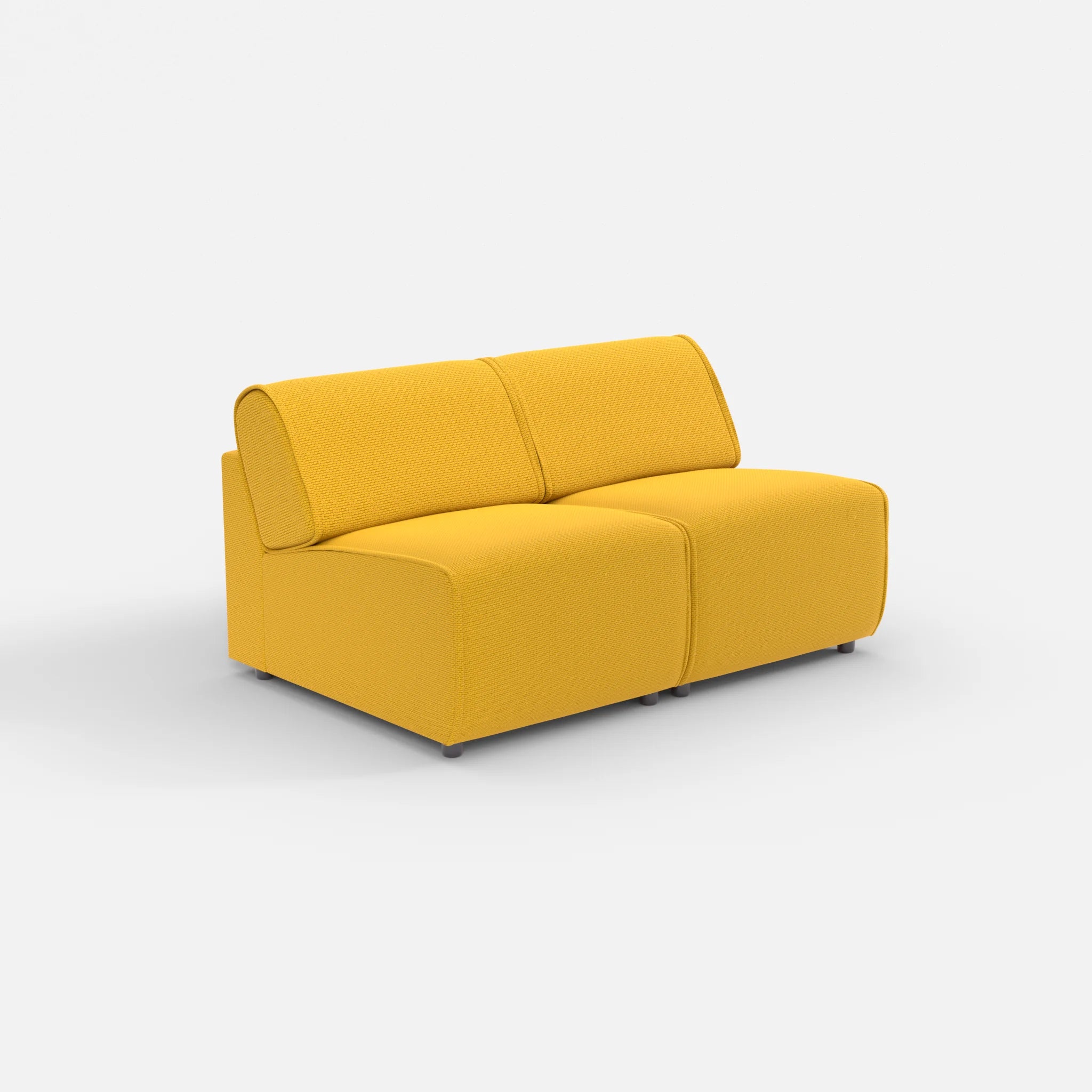 2 Sitzer Sofa Belleform ohne Armlehne 1 nabucco3019 in Curry von der Seite