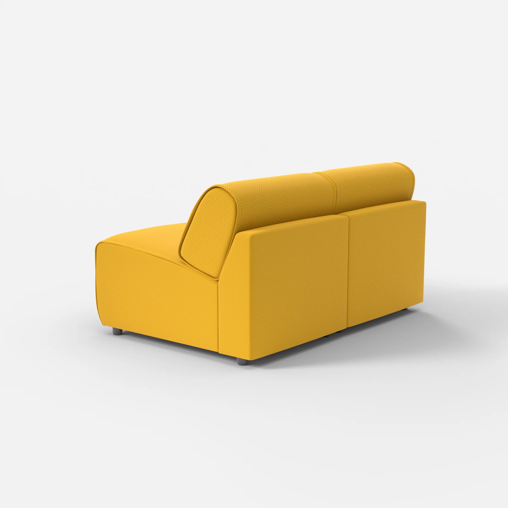 2 Sitzer Sofa Belleform ohne Armlehne 1 nabucco3019 in Curry von hinten
