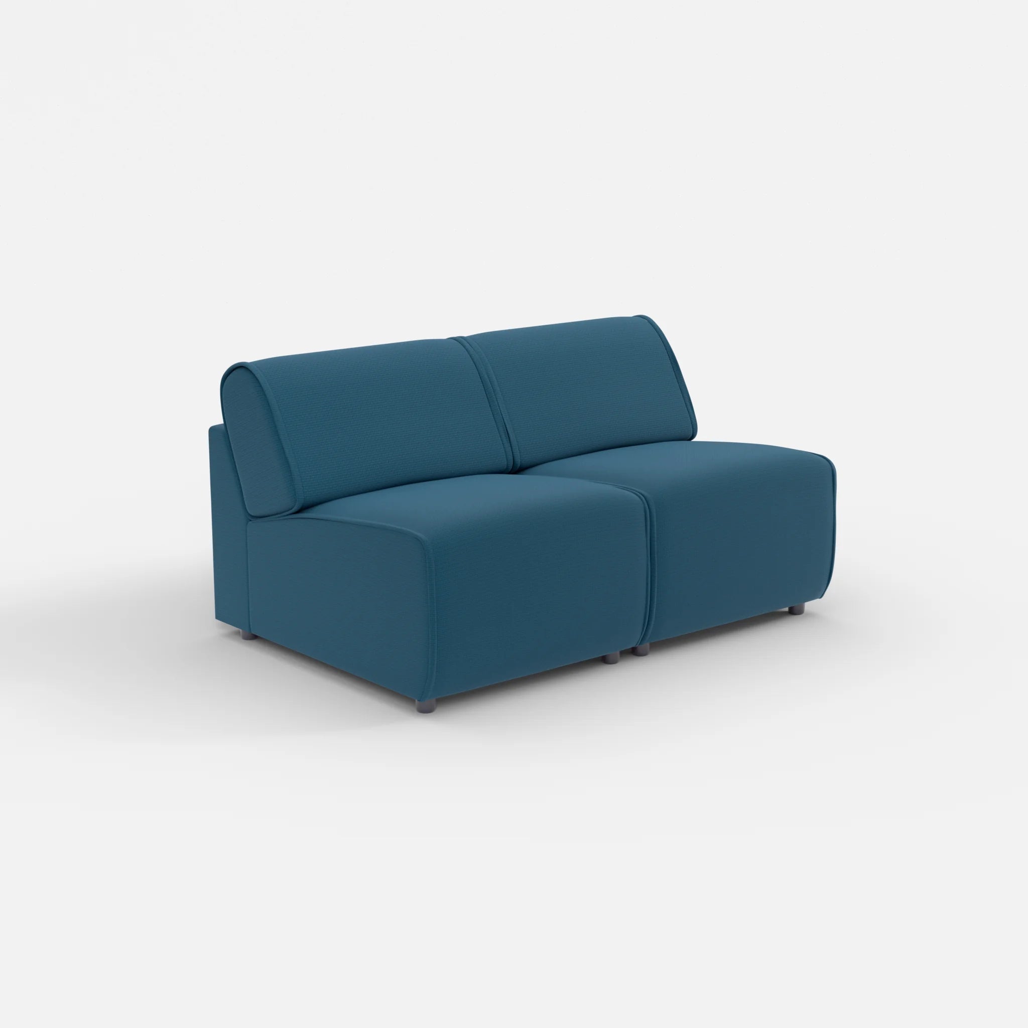 2 Sitzer Sofa Belleform ohne Armlehne 1 nabucco6075 in Blau von der Seite
