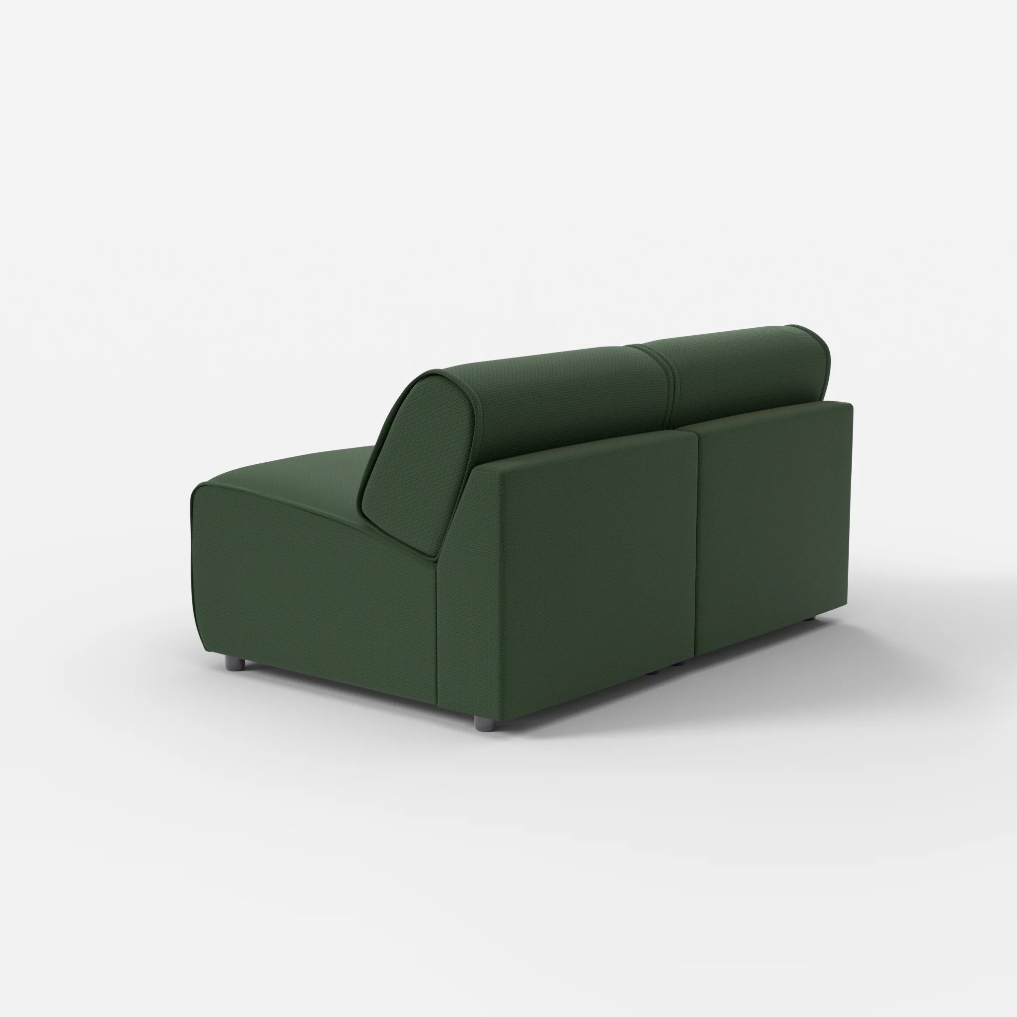 2 Sitzer Sofa Belleform ohne Armlehne 1 nabucco7029 in Dunkelgrün von hinten