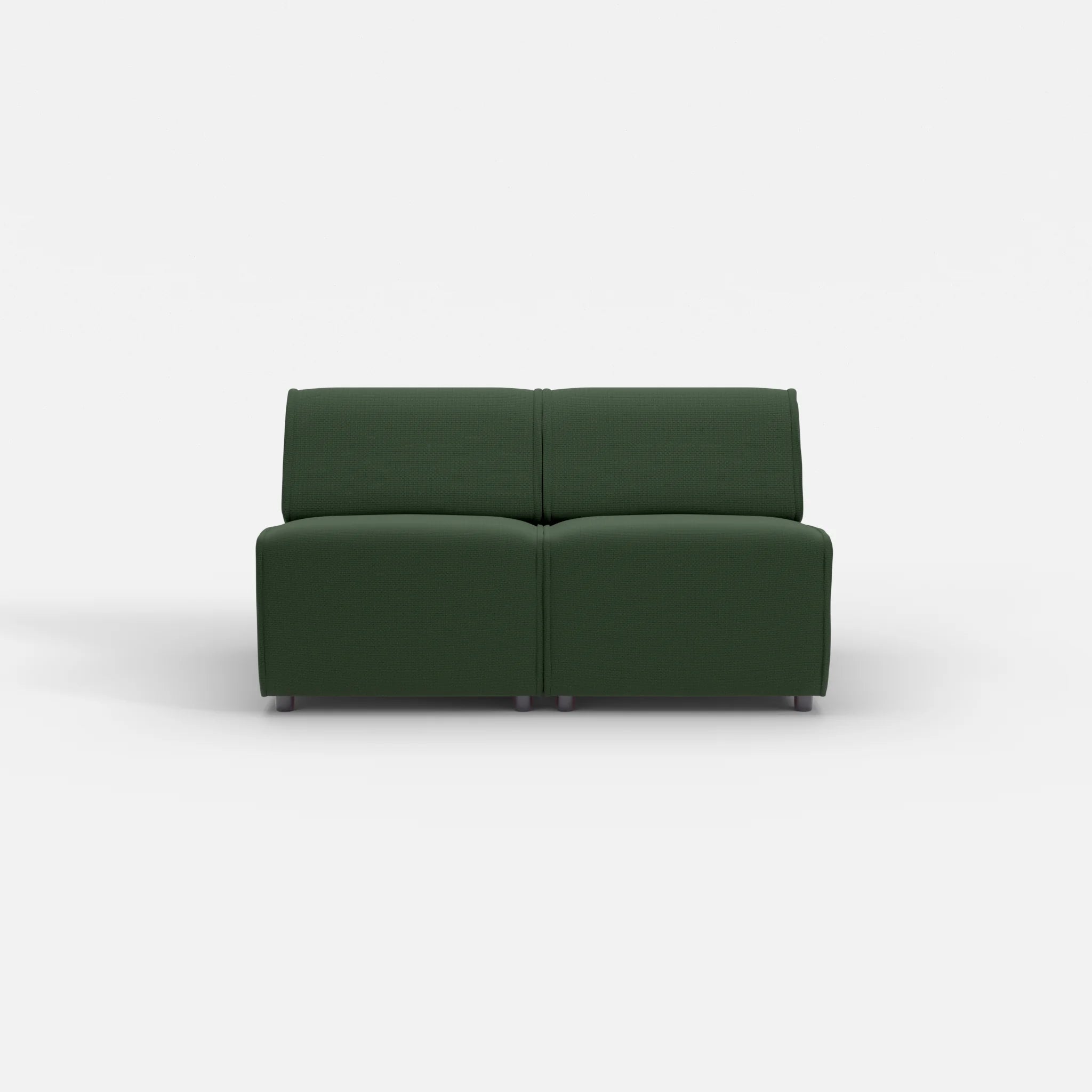 2 Sitzer Sofa Belleform ohne Armlehne 1 nabucco7029 in Dunkelgrün von vorne