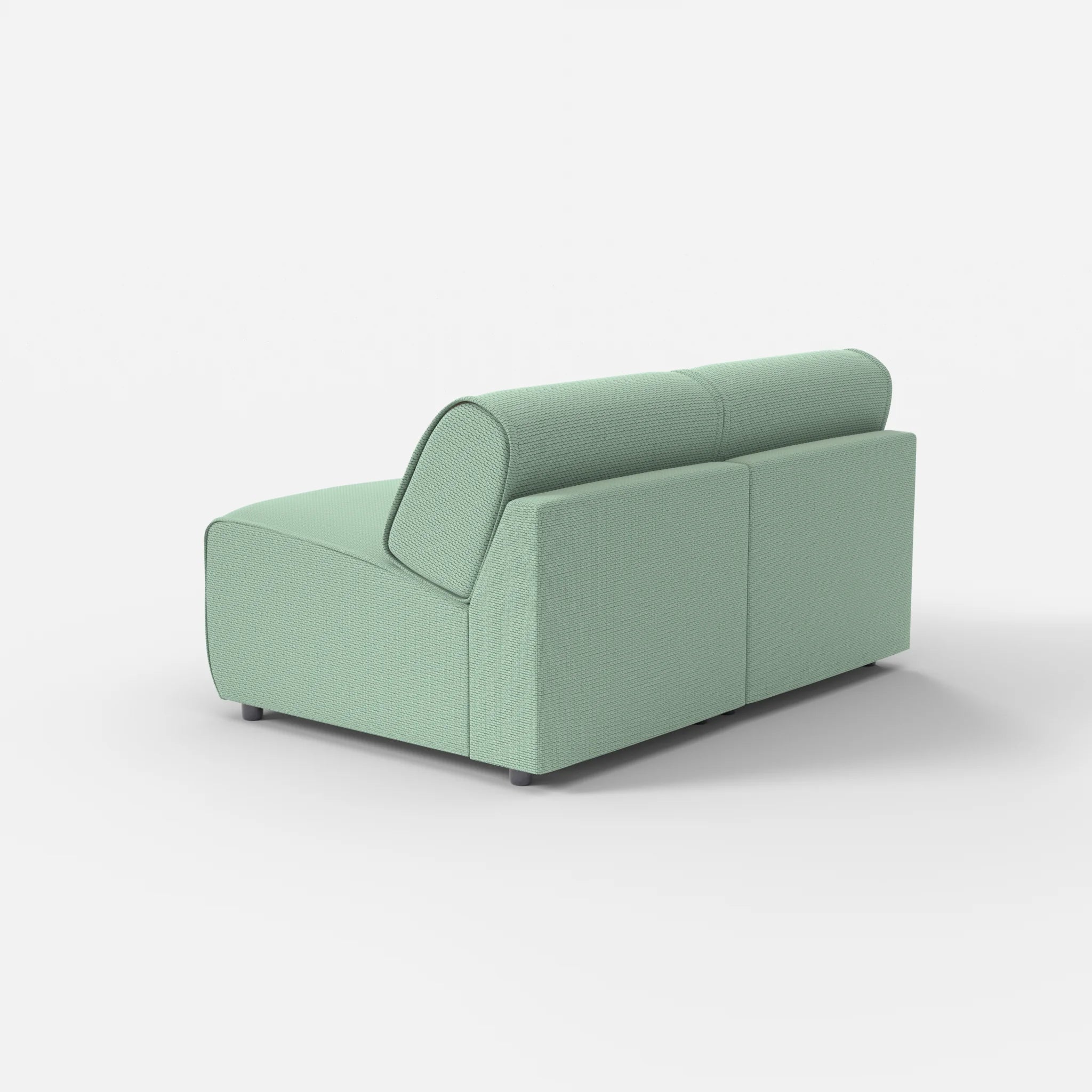 2 Sitzer Sofa Belleform ohne Armlehne 1 nabucco7030 in Türkis von hinten