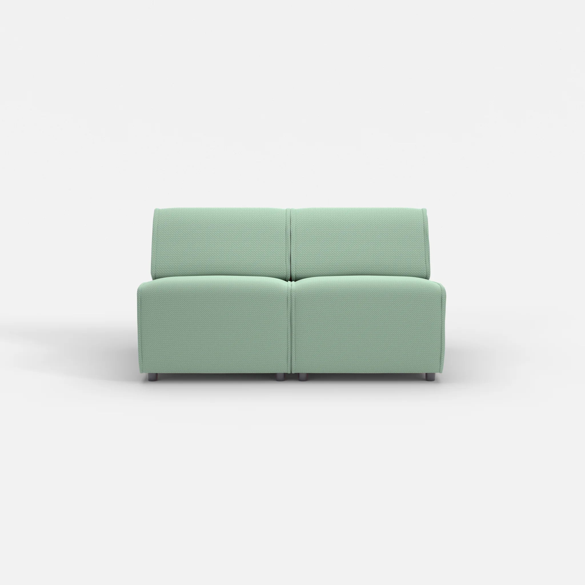 2 Sitzer Sofa Belleform ohne Armlehne 1 nabucco7030 in Türkis von vorne