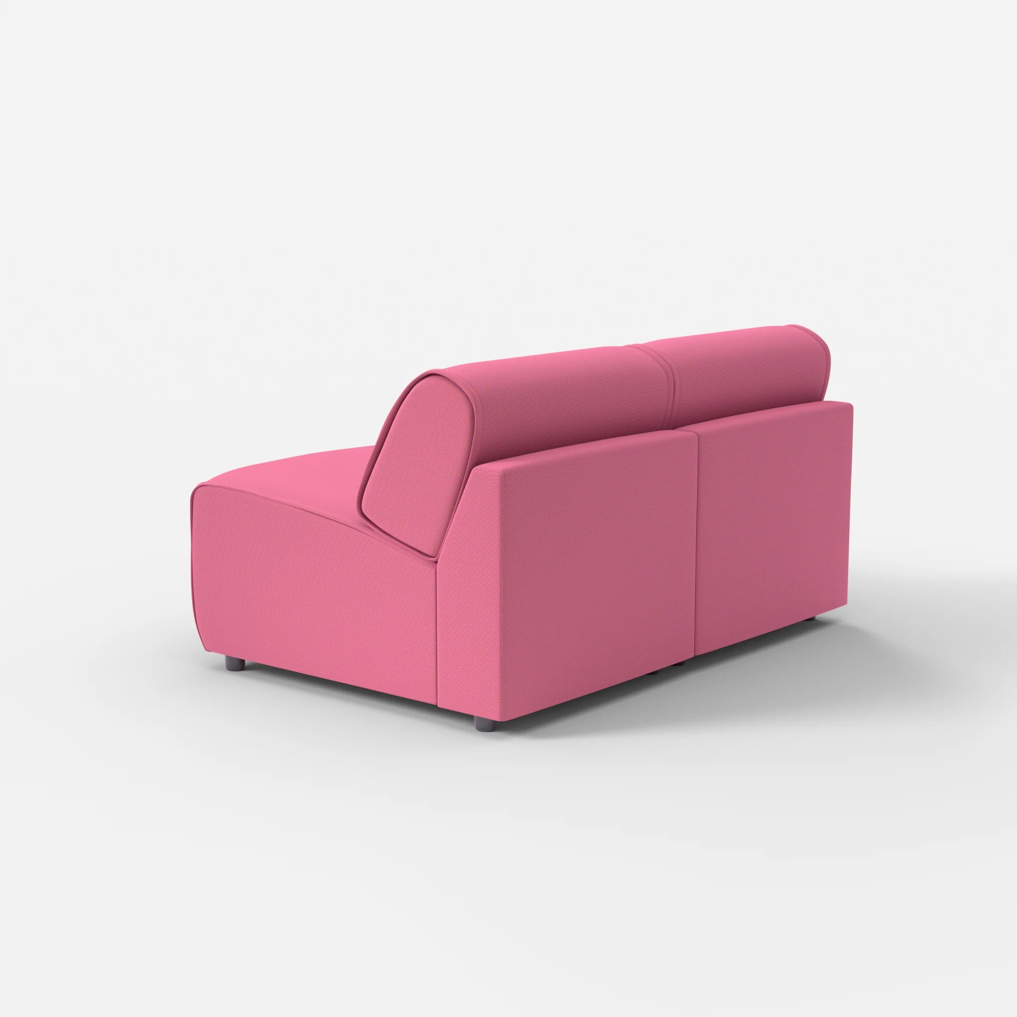 2 Sitzer Sofa Belleform ohne Armlehne 1 novumlitchi in Violett von hinten