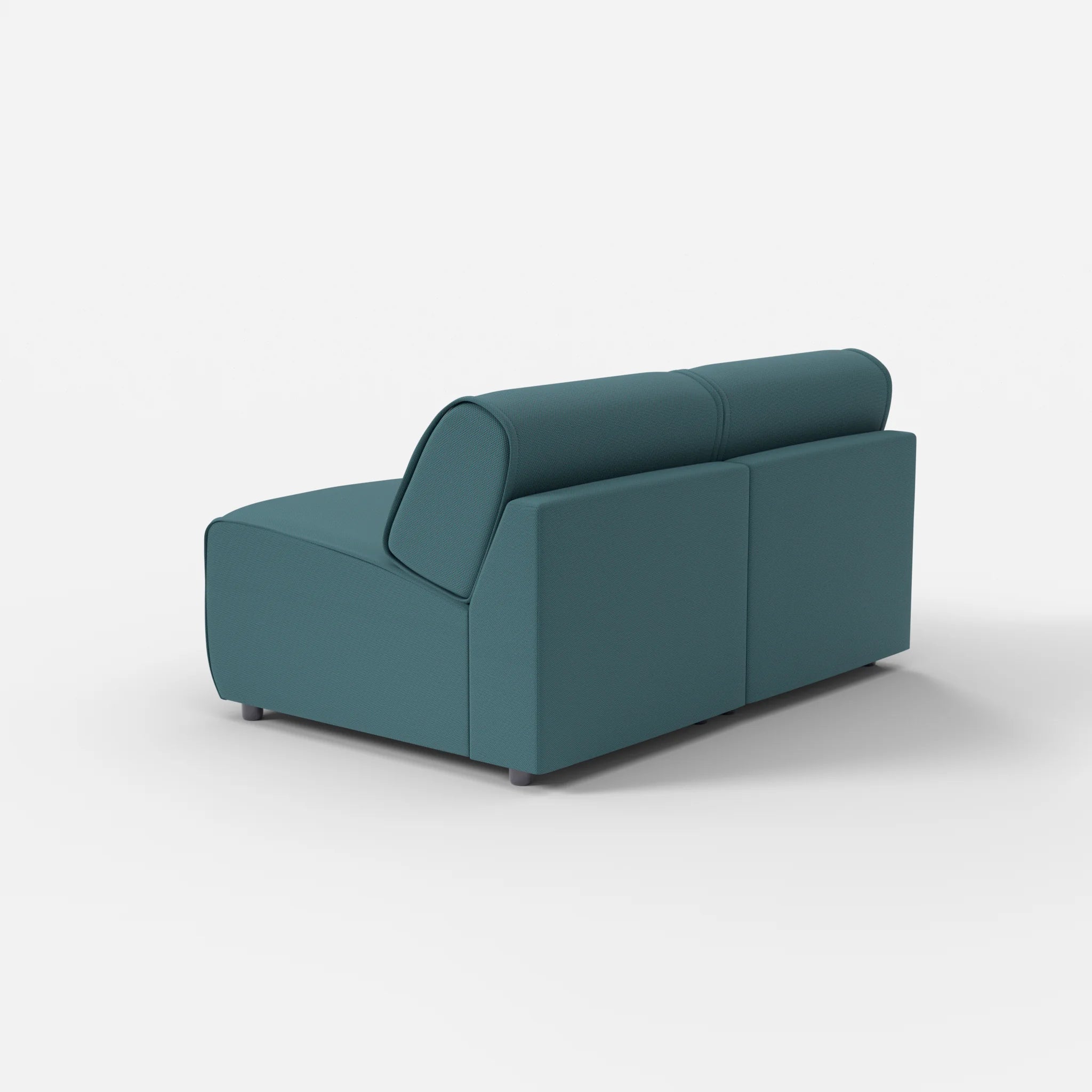 2 Sitzer Sofa Belleform ohne Armlehne 1 novumsamoa in Dunkelblau von hinten