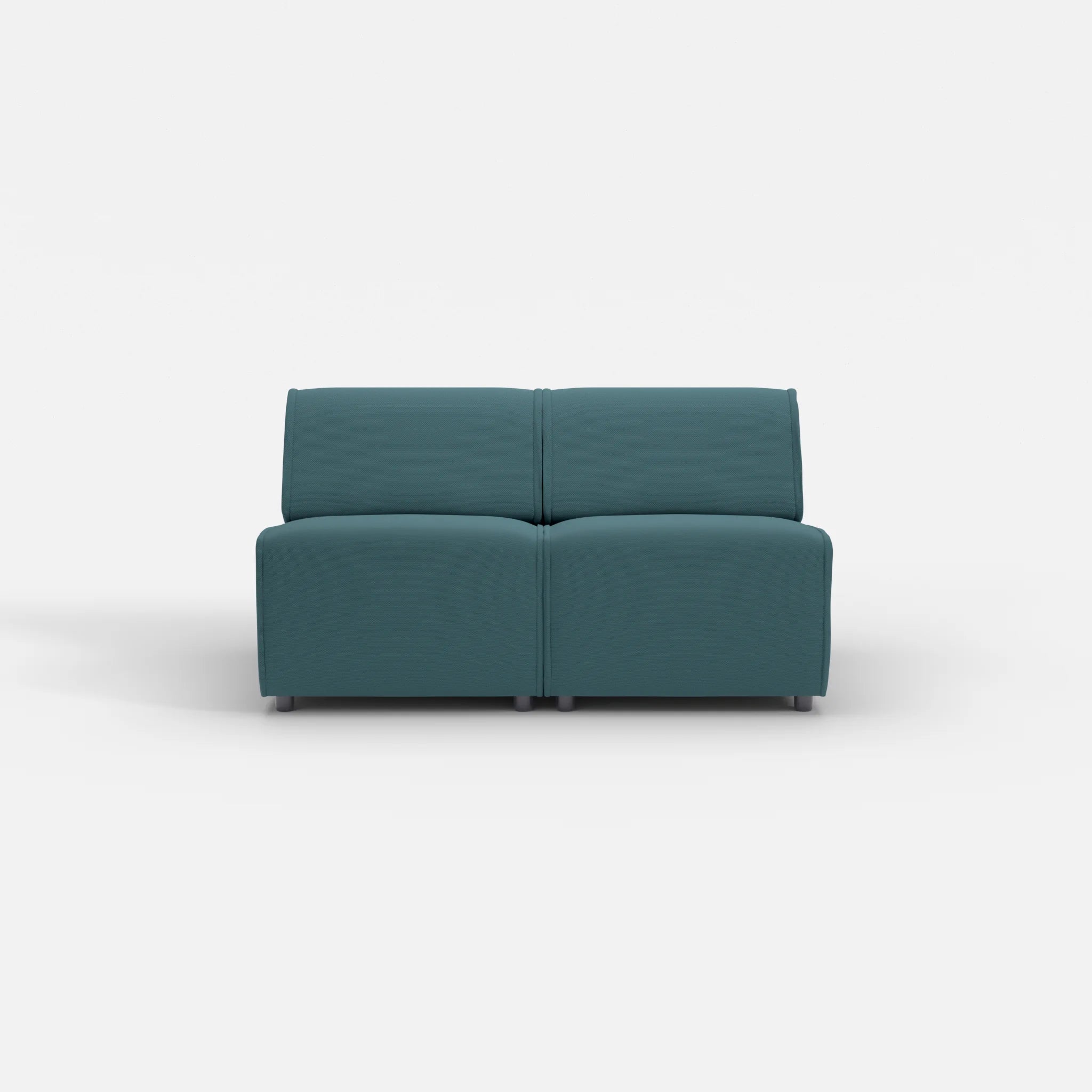 2 Sitzer Sofa Belleform ohne Armlehne 1 novumsamoa in Dunkelblau von vorne