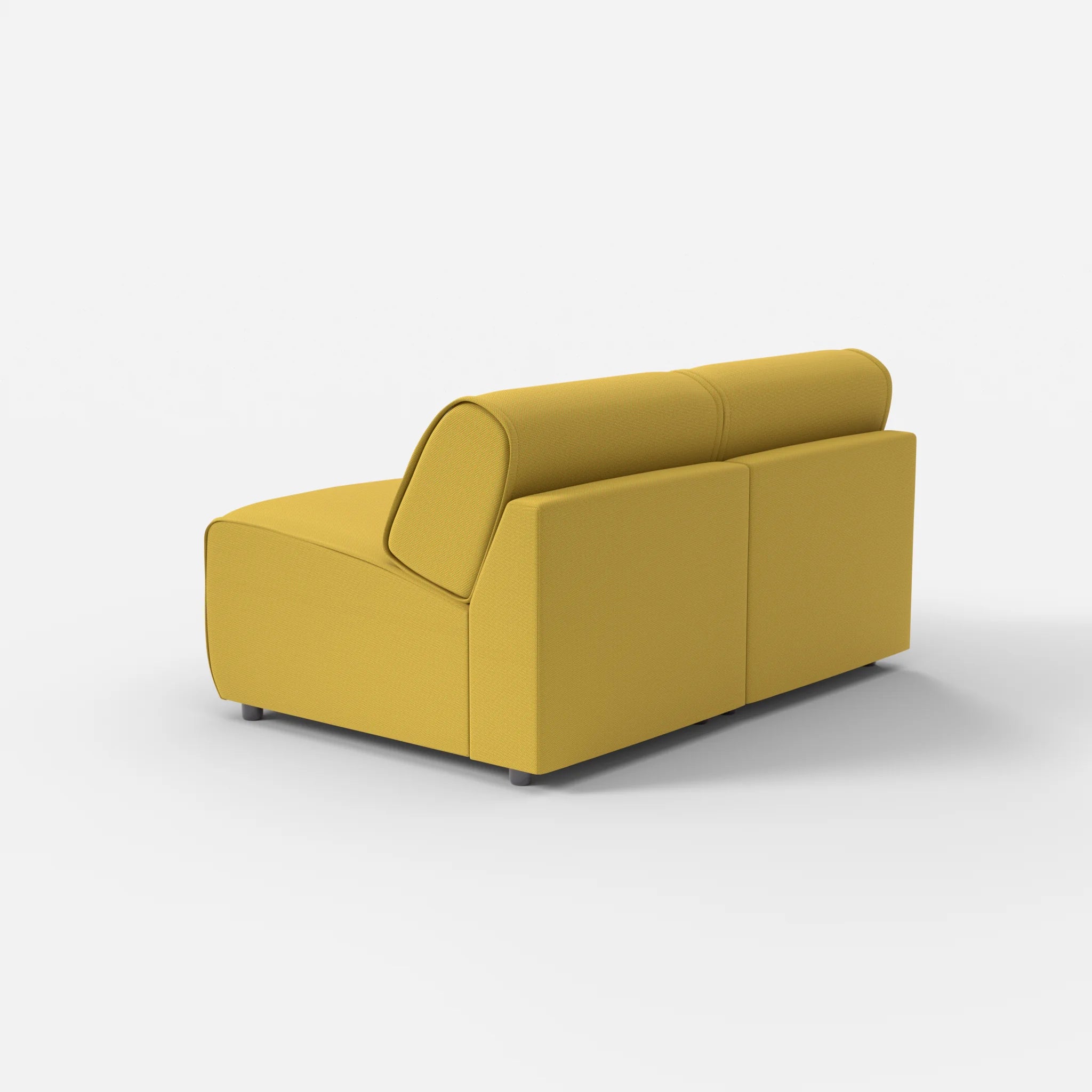2 Sitzer Sofa Belleform ohne Armlehne 1 novumtivoli in Hellgrün von hinten
