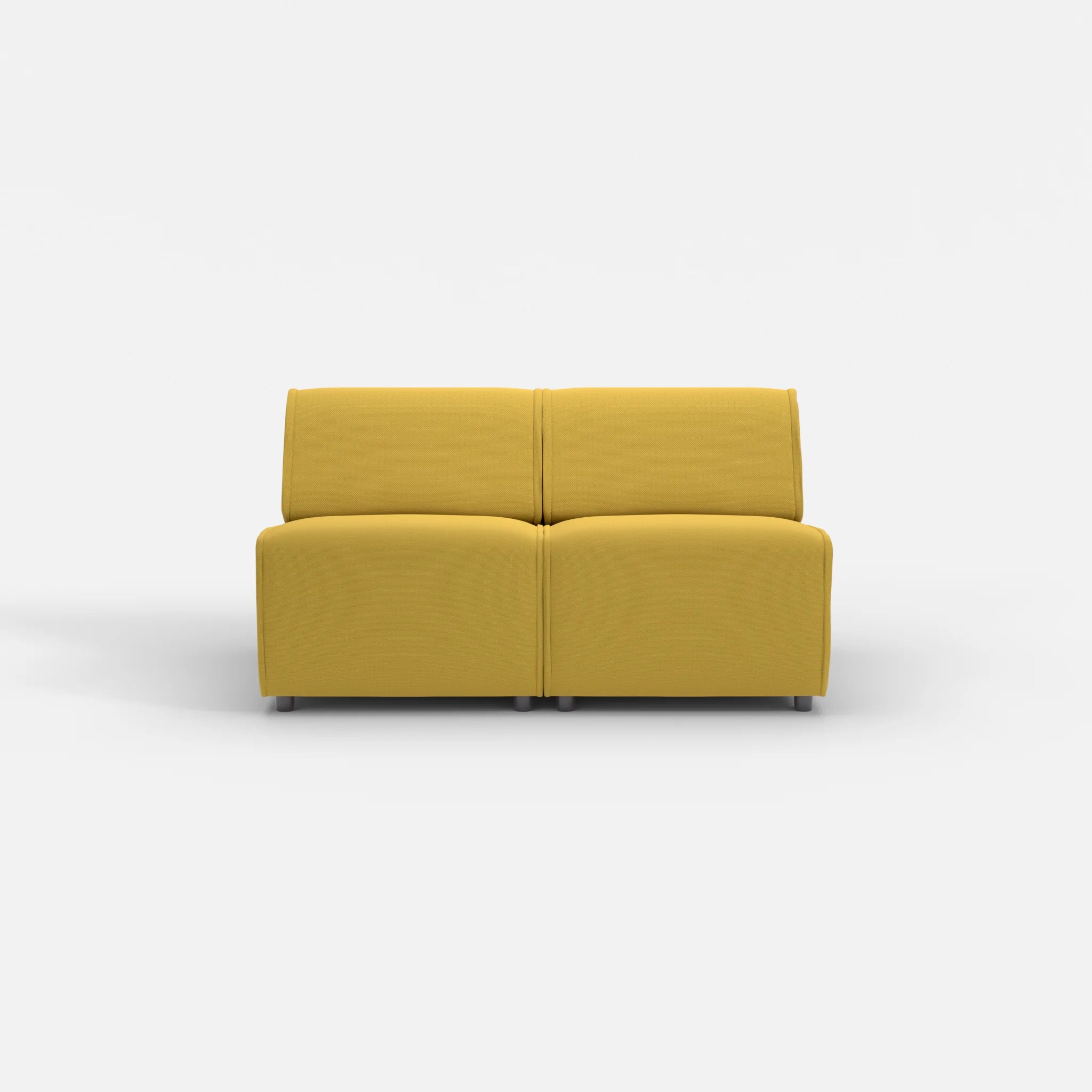 2 Sitzer Sofa Belleform ohne Armlehne 1 novumtivoli in Hellgrün von vorne