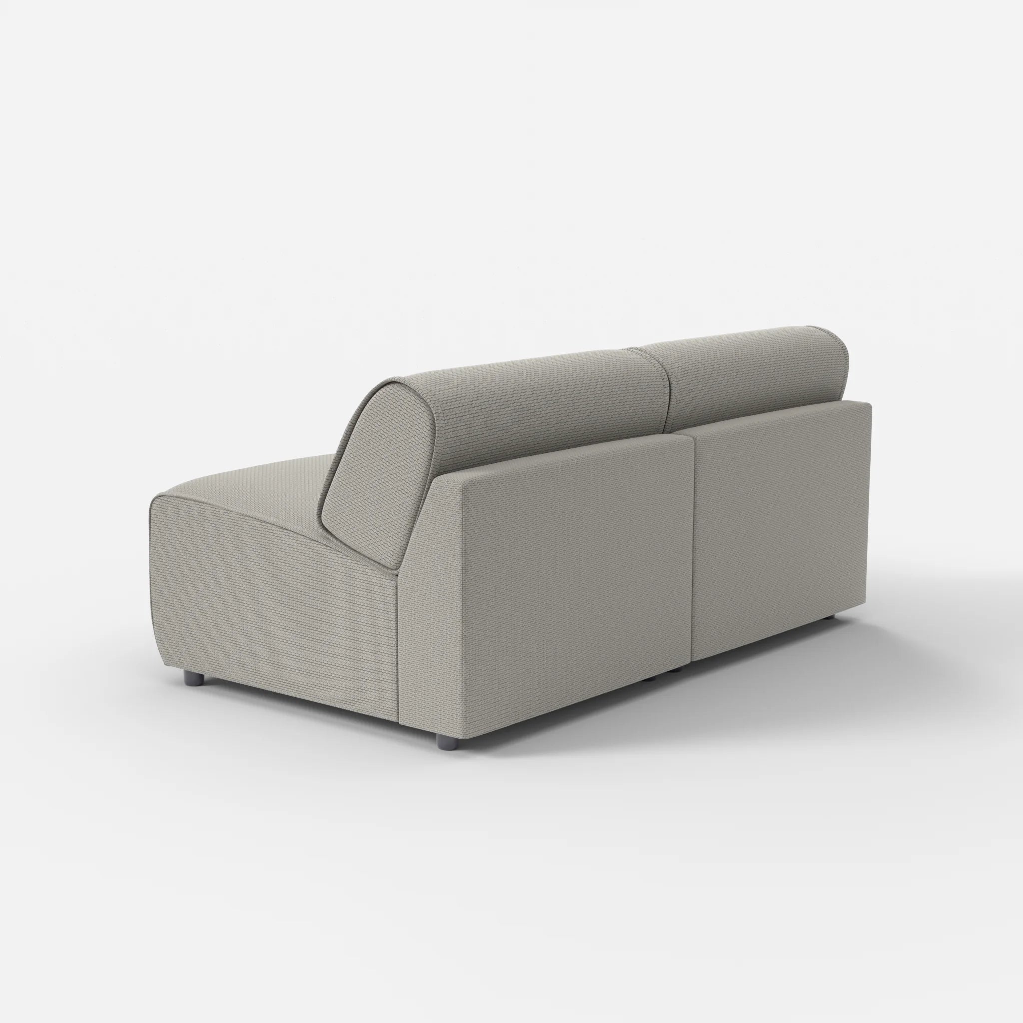 2 Sitzer Sofa Belleform ohne Armlehne 2 nabucco1003 in Hellgrau von hinten