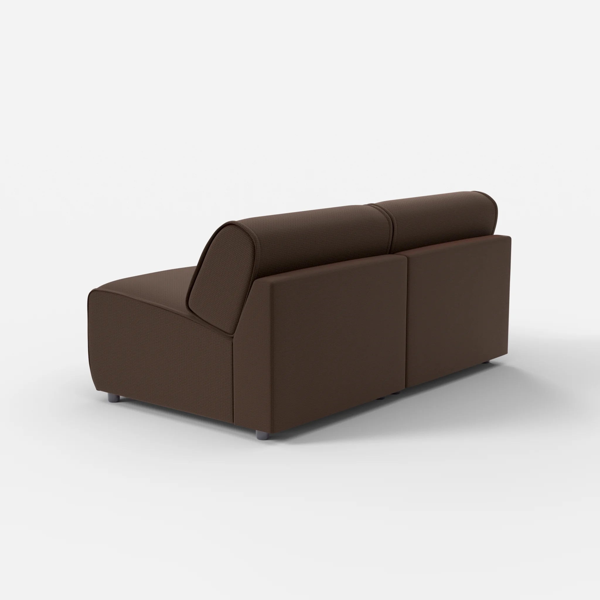 2 Sitzer Sofa Belleform ohne Armlehne 2 nabucco2022 in Dunkelbraun von hinten