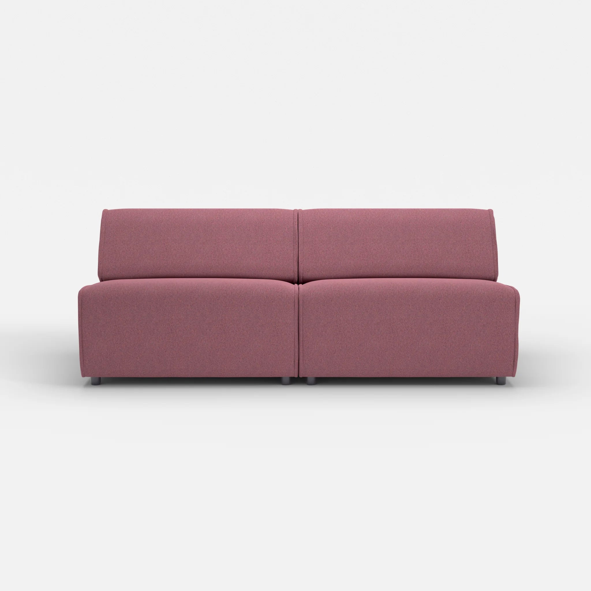 2 Sitzer Sofa Belleform ohne Armlehne 4 dama0041 in Violett von vorne