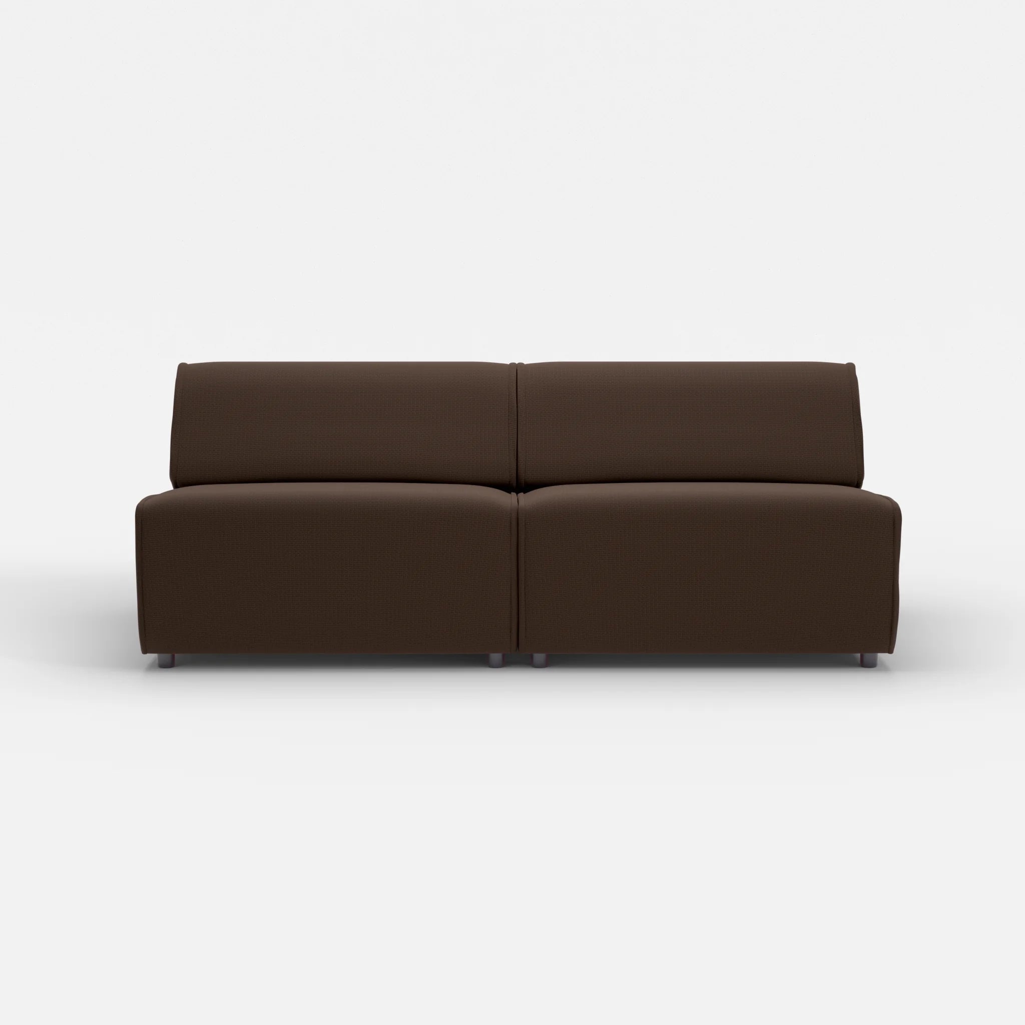 2 Sitzer Sofa Belleform ohne Armlehne 4 nabucco2022 in Dunkelbraun von vorne