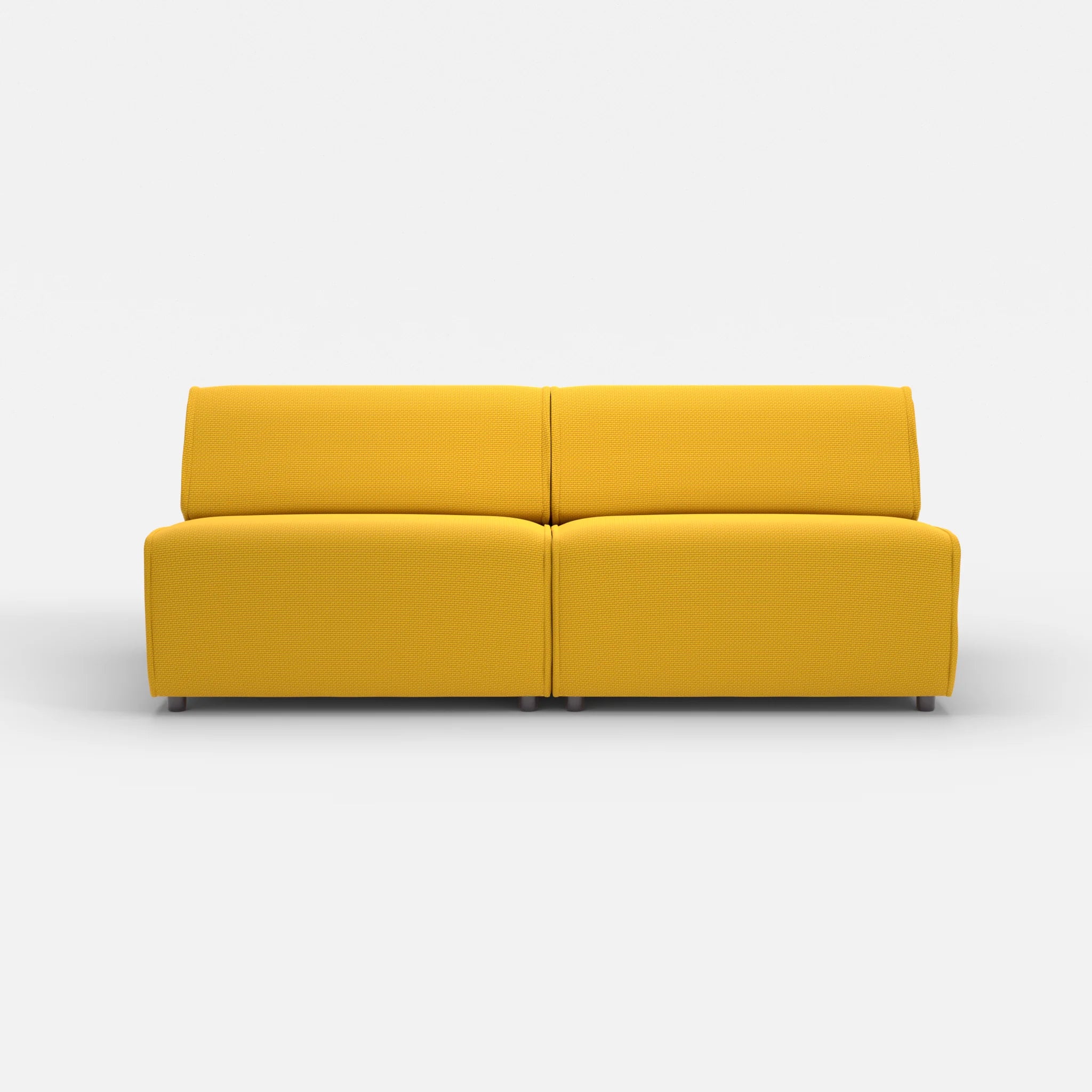 2 Sitzer Sofa Belleform ohne Armlehne 4 nabucco3019 in Curry von vorne