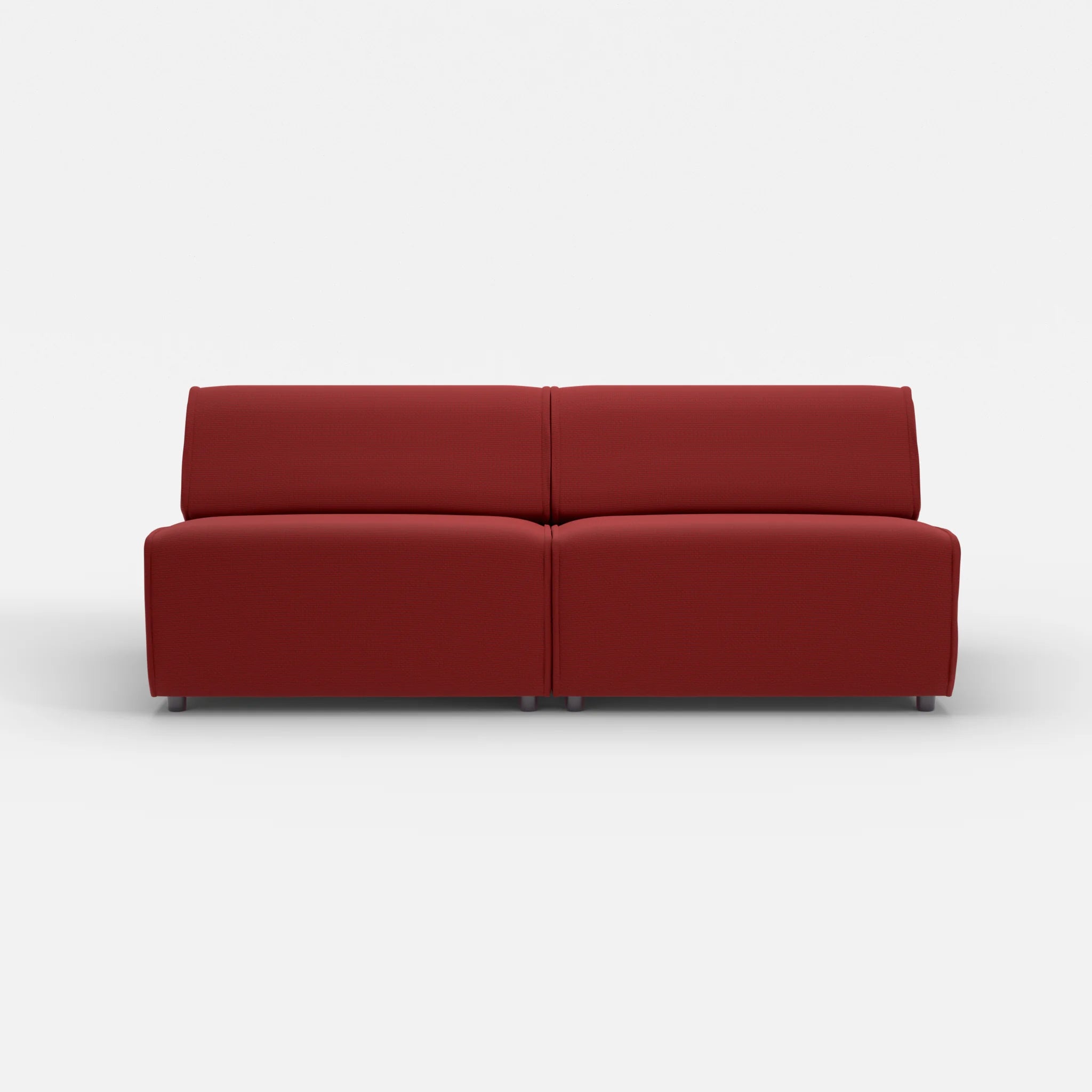 2 Sitzer Sofa Belleform ohne Armlehne 4 nabucco4021 in Rot von vorne