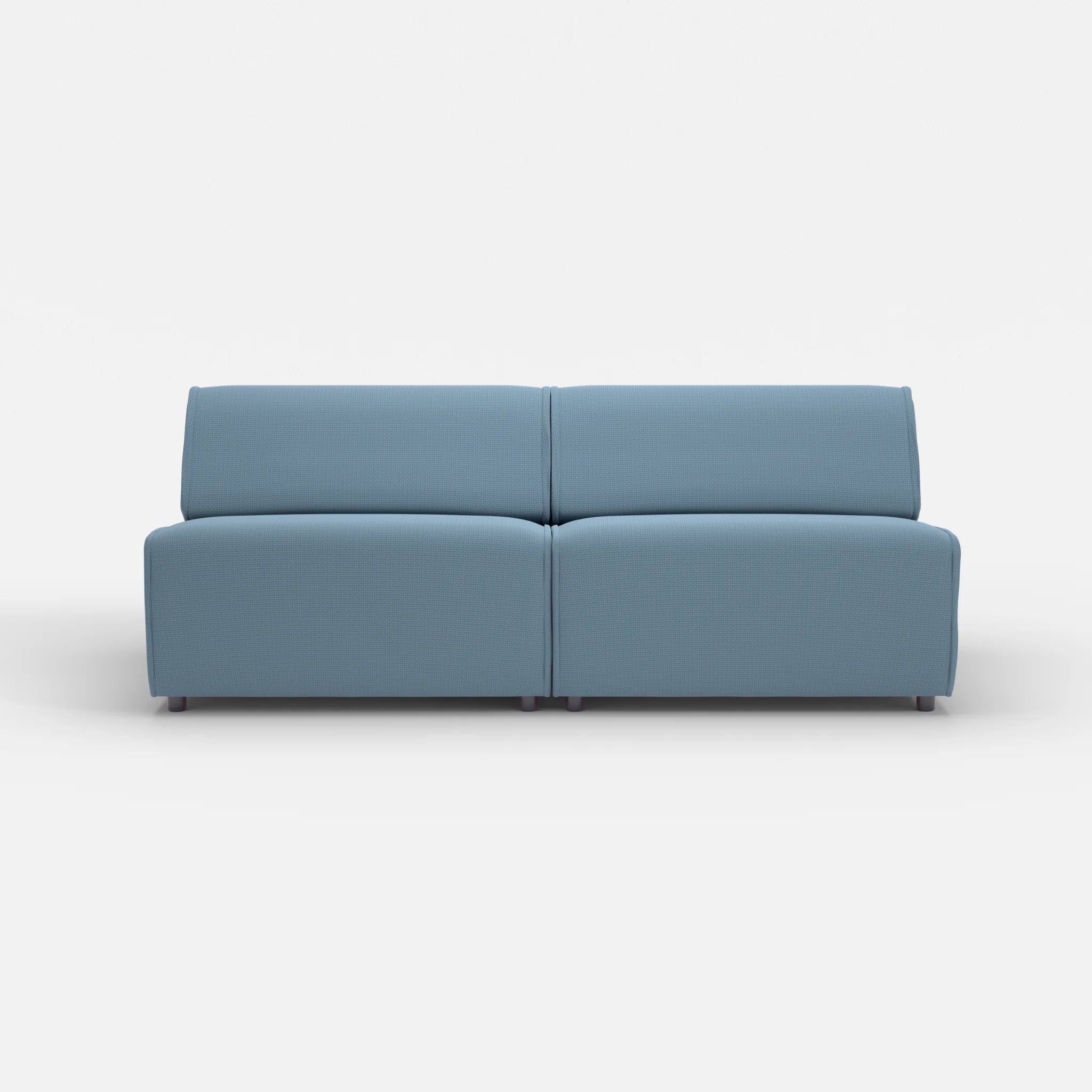 2 Sitzer Sofa Belleform ohne Armlehne 4 nabucco6043 in Blau von vorne