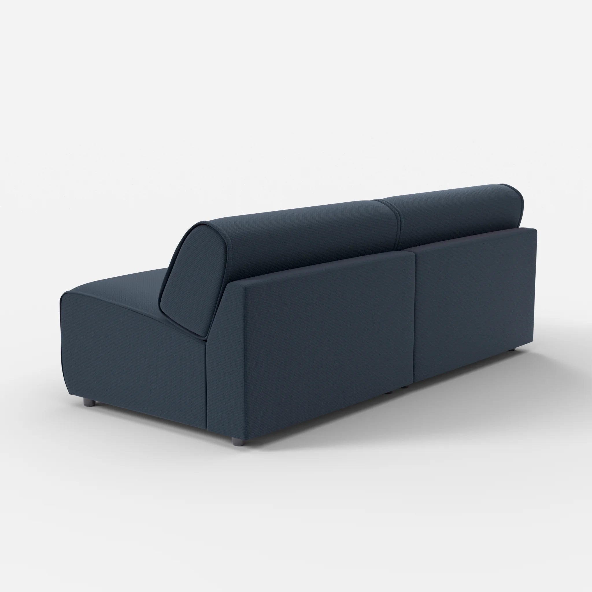 2 Sitzer Sofa Belleform ohne Armlehne 4 nabucco6098 in Dunkelblau von hinten
