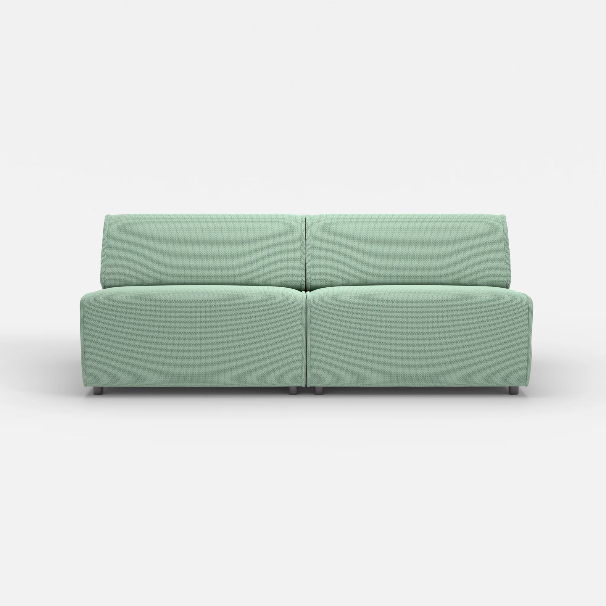 2 Sitzer Sofa Belleform ohne Armlehne 4 nabucco7030 in Türkis von vorne