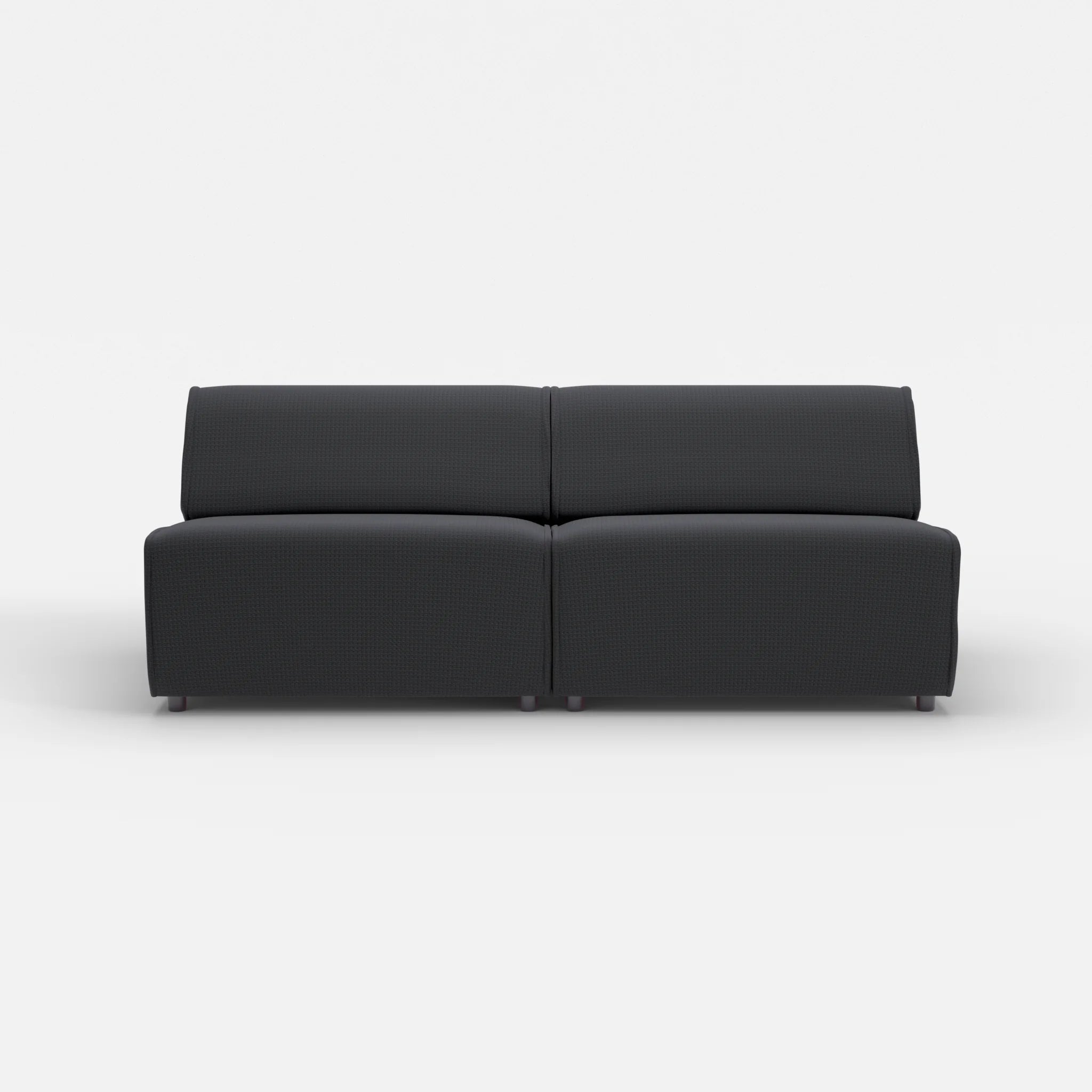 2 Sitzer Sofa Belleform ohne Armlehne 4 nabucco8019 in Anthrazit von vorne